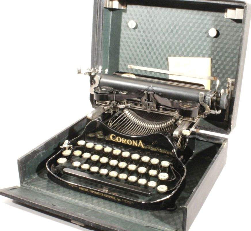 Schreibmaschine, "Corona", the Corona Typewriter Co. Ltd., Aldwych House, London, W.C.2,im
