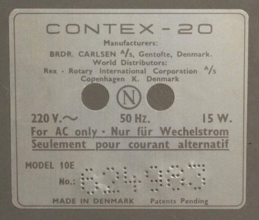 Rechenmaschine, "Contex - 20", elektrisch, 9,5 x 21 x 26 cm, Funktion und Vollständigkeitnicht - Image 2 of 3