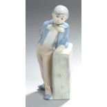 Porzellan-Figur, "Junge", Rex, Valencia, Spanien, 2. Hälfte 20. Jh., vollplastische,stehende, an