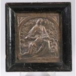 Kupfer-Relief, "Pieta", süddt., 1. Hälfte 20. Jh., rechteckige Form, in Rundbogenreliefplastisch