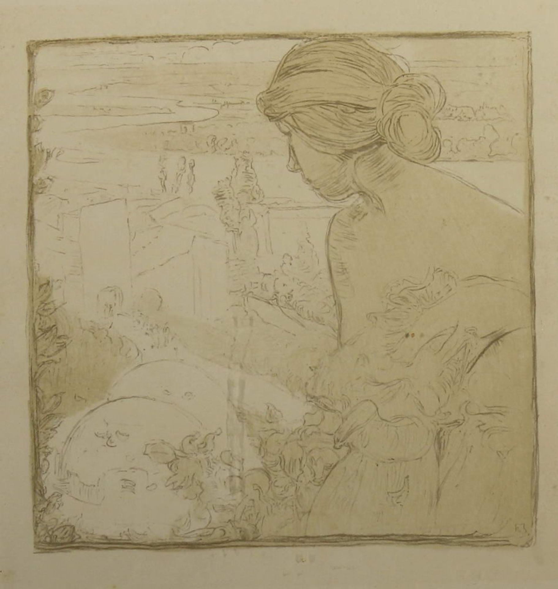 Reserve: 30 EUR        Brangwyn, Frank William (1867 - 1956), Farblithografie, "Springtime", in - Image 2 of 4