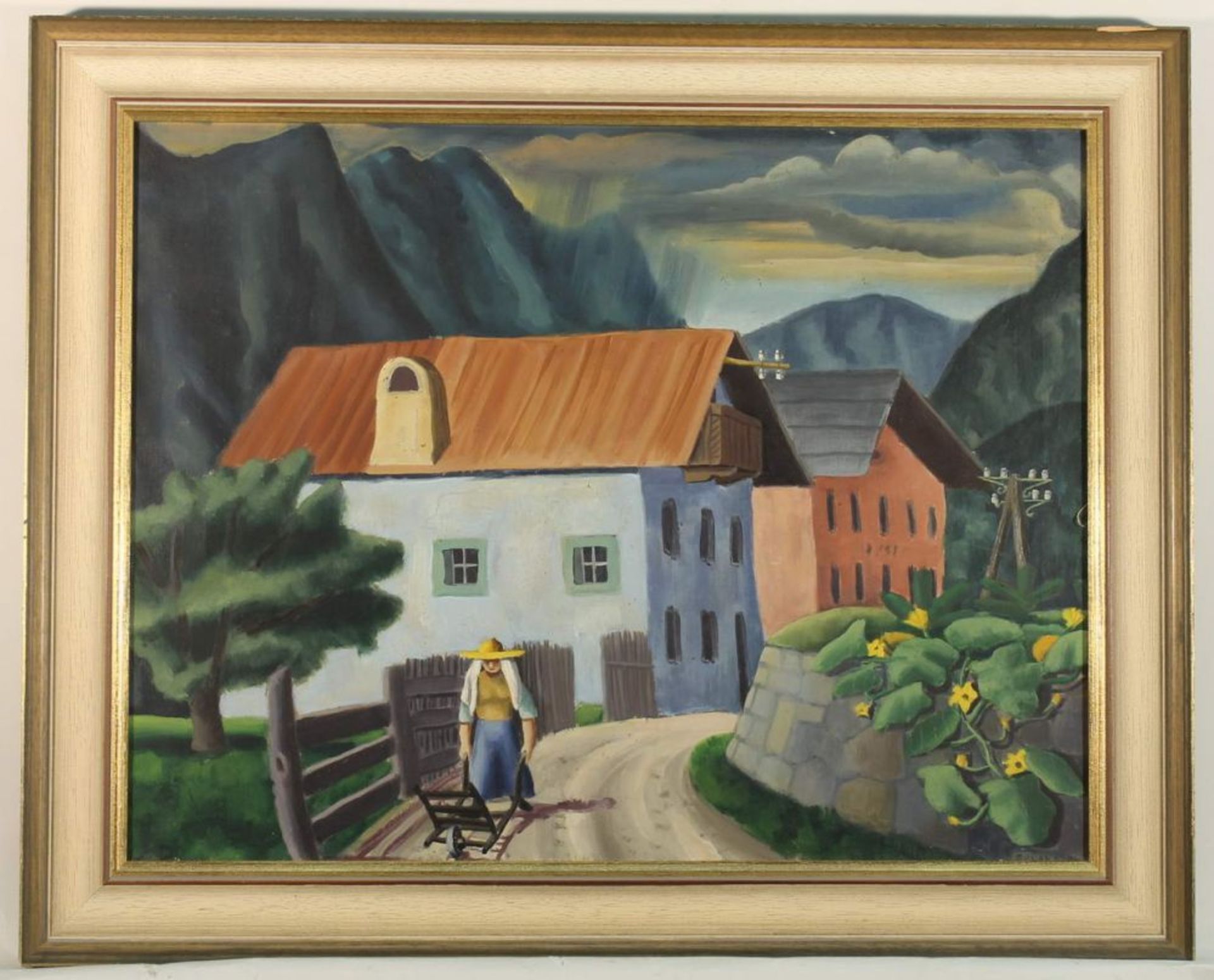 Reserve: 350 EUR        Ruland, Friedrich Josef (1910 - 1986), "Gewitter im Tessin", Öl auf - Image 3 of 8