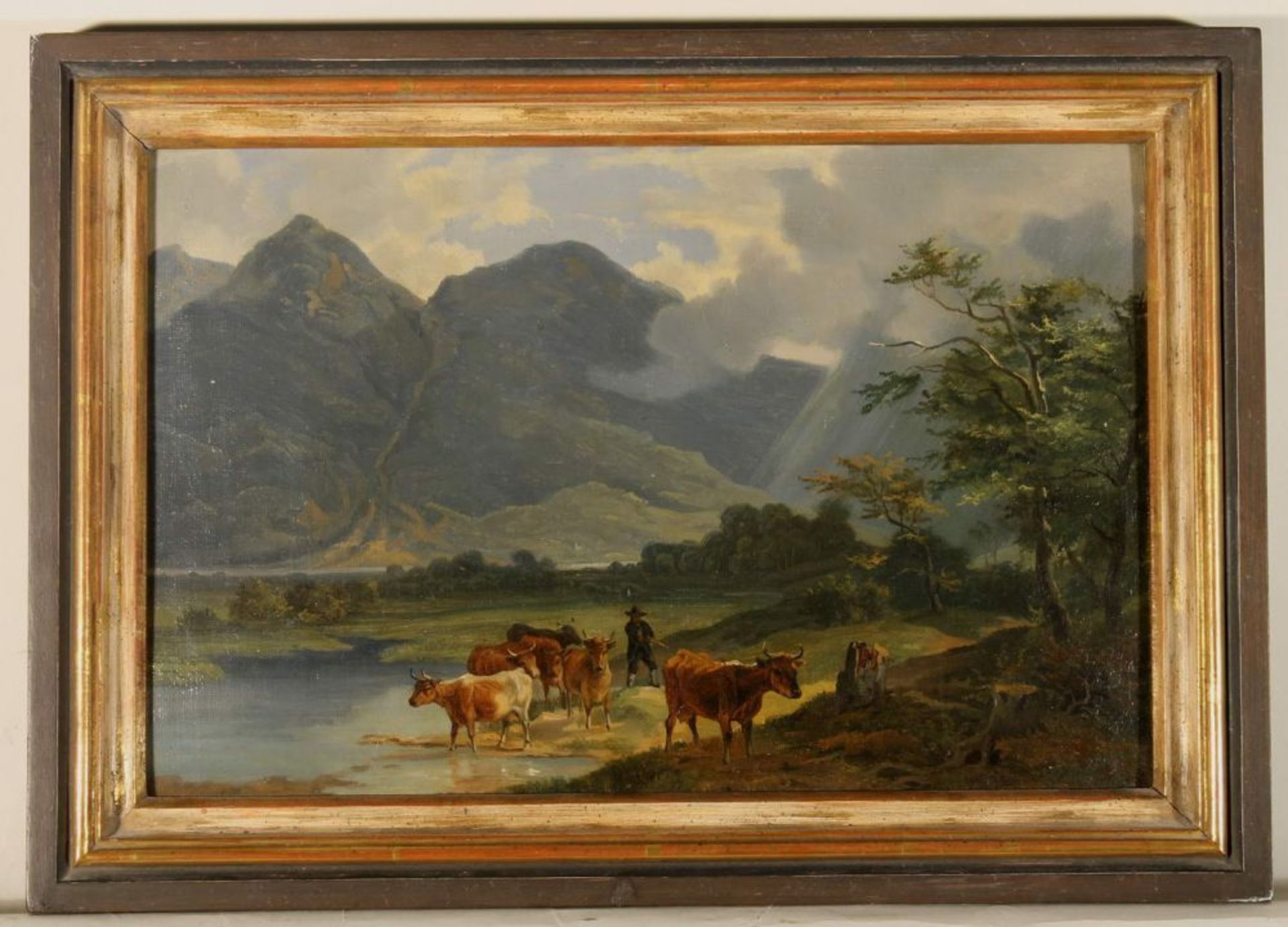 Reserve: 800 EUR        Wagenbauer, Max Joseph (1775 Öxing - 1829 München), "Das Inntal bei - Image 4 of 8