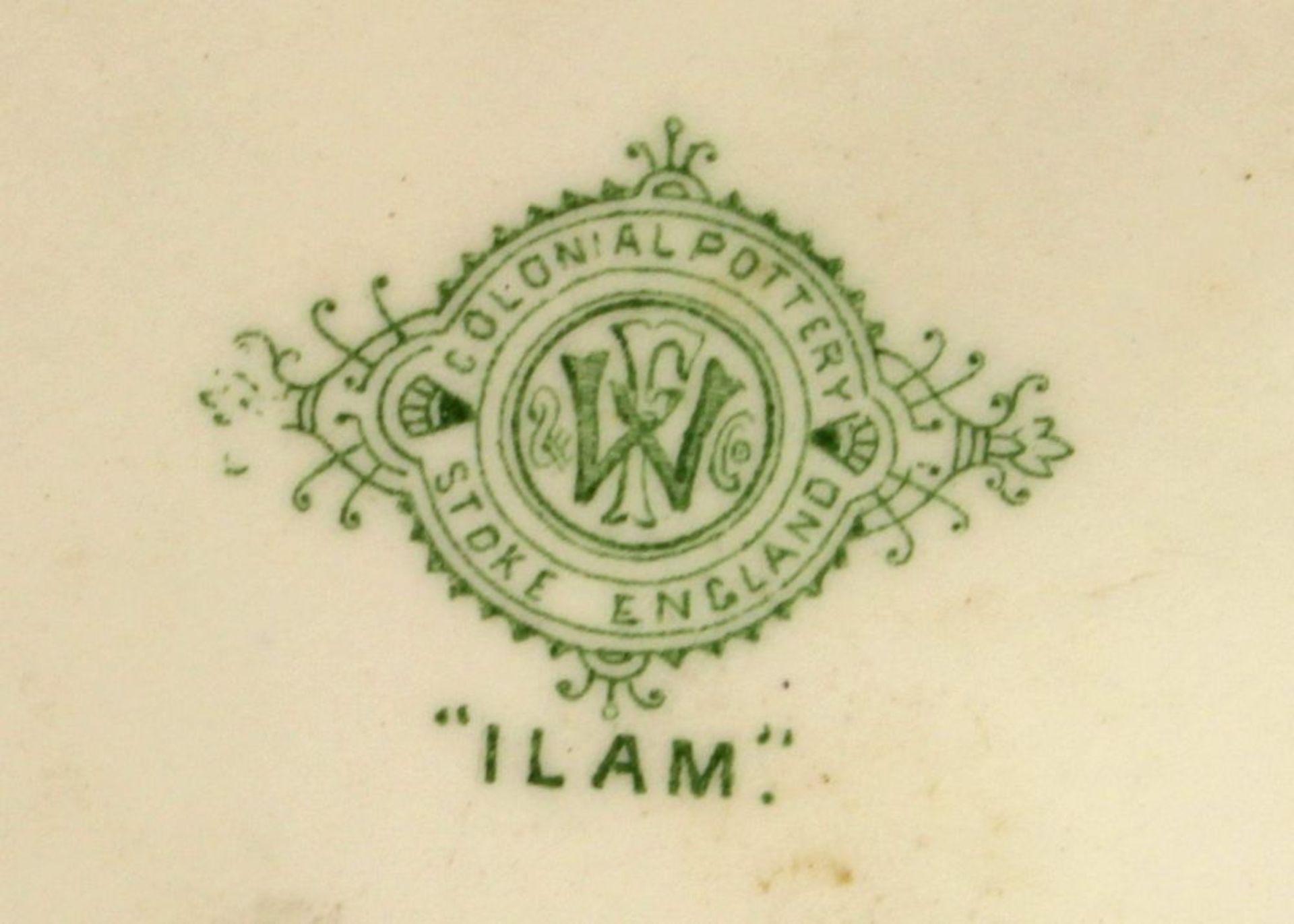 Reserve: 60 EUR        Champagnerkühler, Feinsteinzeug, Jugendstil, um 1900, Colonial Pottery, - Image 4 of 4