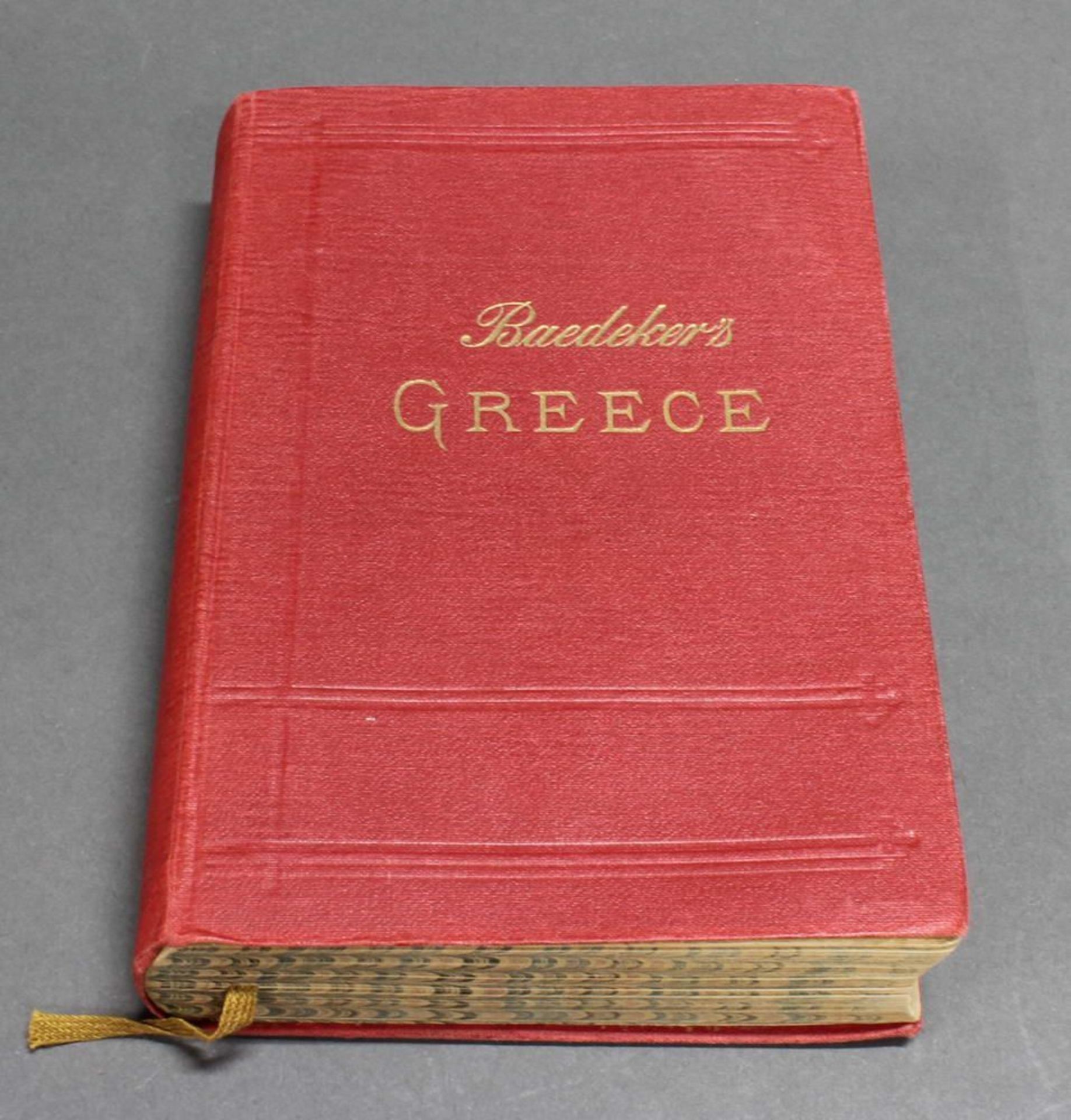 Reserve: 80 EUR        Baedeker, "Greece", Leipzig 1909, sehr gut erhalten