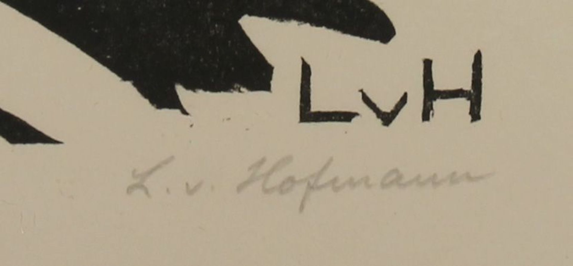 Reserve: 120 EUR        Hofmann, Ludwig von (1861 Darmstadt - 1945 Pillnitz), 2 Holzschnitte, - Image 8 of 12