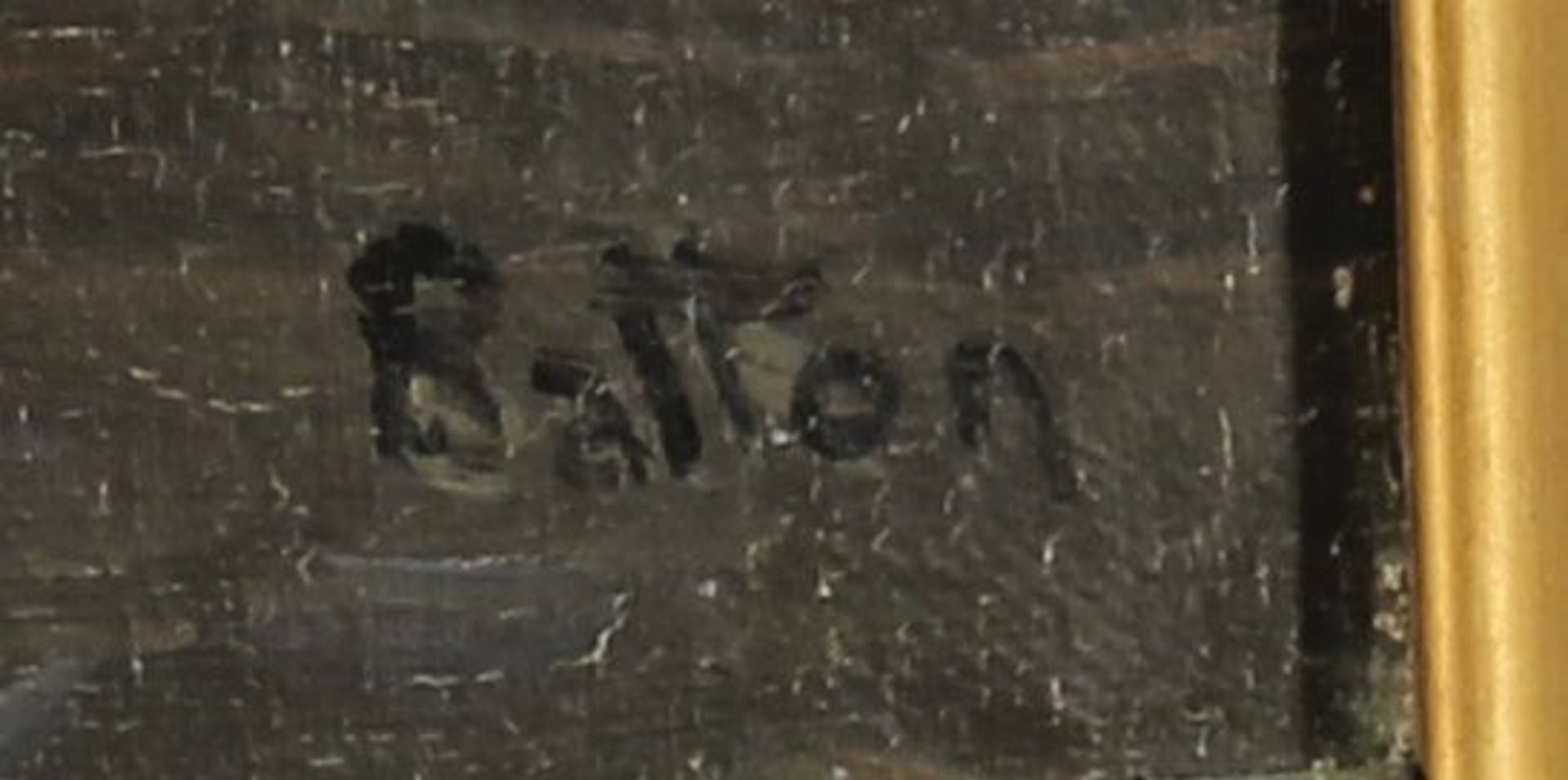 Reserve: 350 EUR        Balton (tätig 1. Drittel 20. Jh.), "Krantor in Danzig", Öl auf Leinwand, - Image 6 of 8