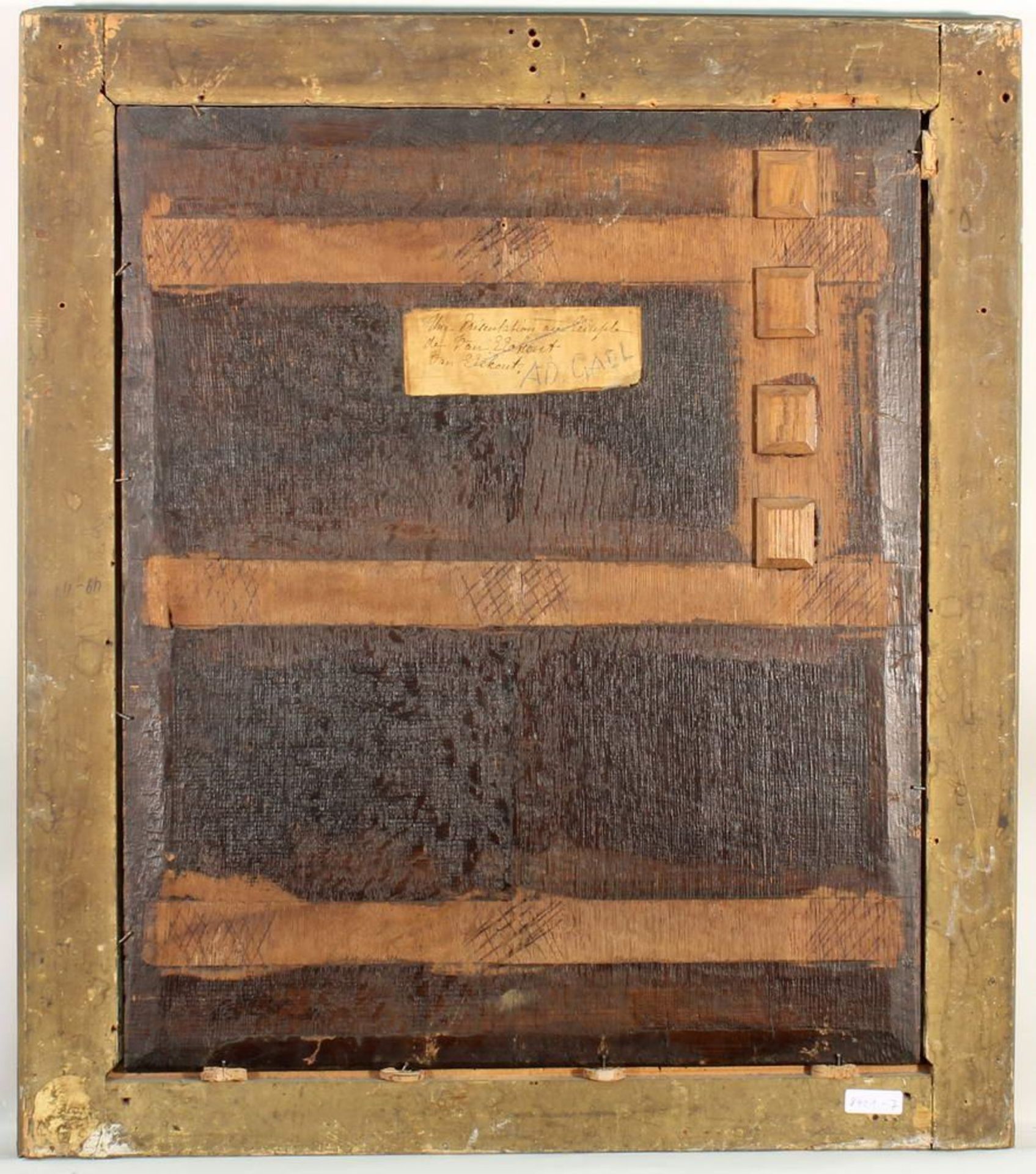 Reserve: 960 EUR        Gael, Adriaen II (ca. 1620 - 1665, Haarlemer Meister), "Darbringung im - Image 7 of 8