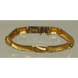 Reserve: 500 EUR        Armband, gepunzt Lapponia (Finnland), GG 585, 25 g