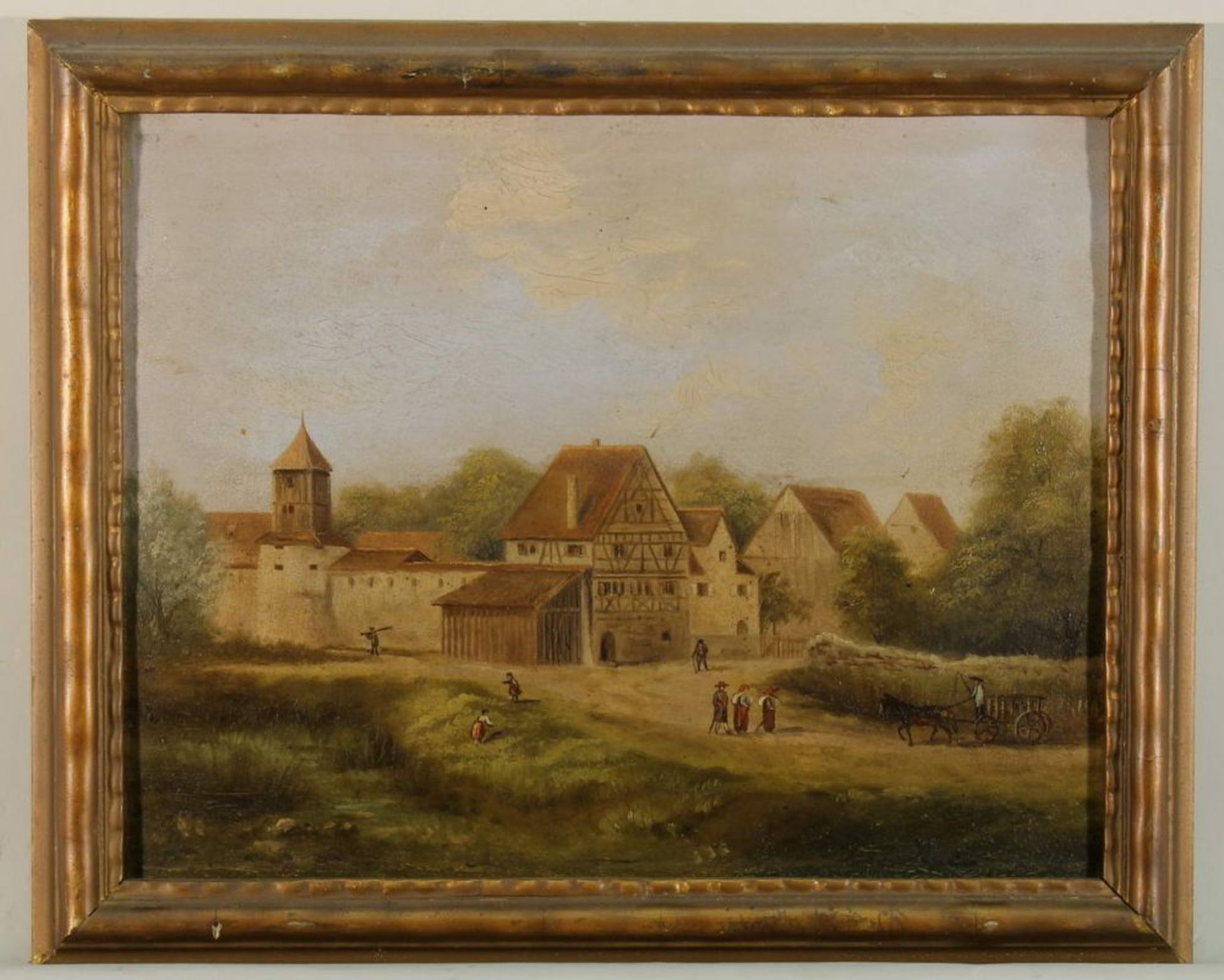 Reserve: 200 EUR        Ditz, Albert (1835 - 1911), womöglich, 4 kleine Gemälde, "Stadtmotive ( - Image 12 of 20