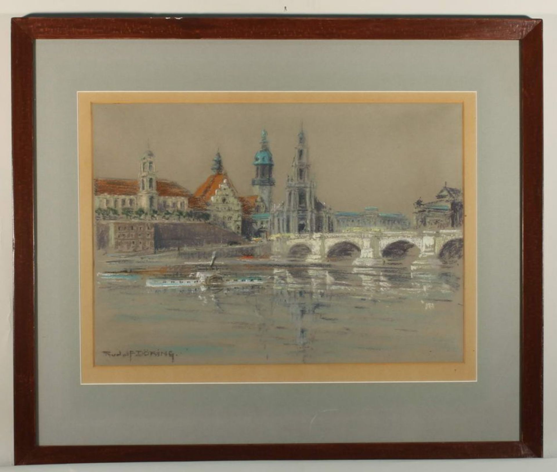 Reserve: 150 EUR        Döring, Rudolf (1888 Dresden - 1969 Salzburg), 2 Zeichnungen, Pastell, " - Image 6 of 8