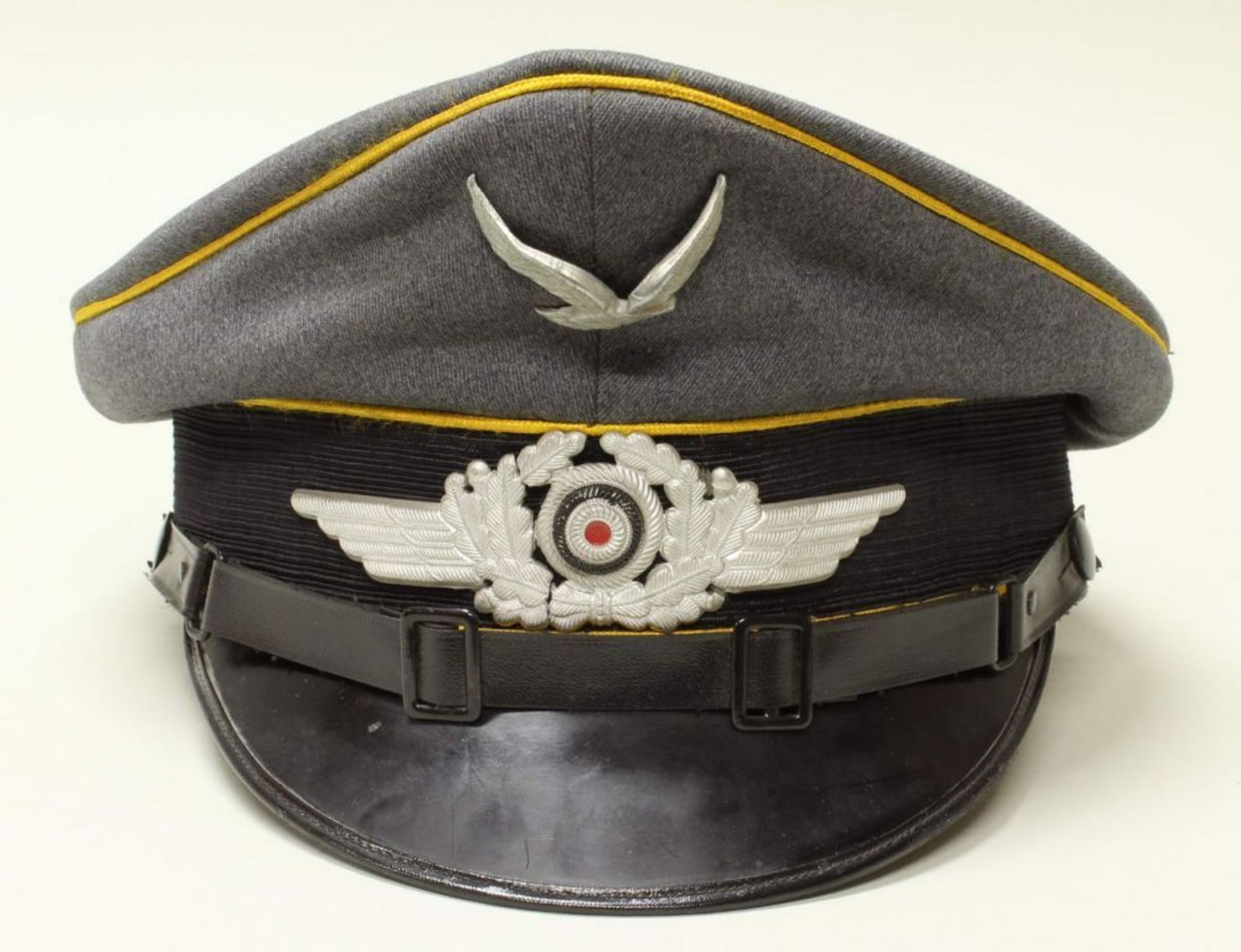 Reserve: 100 EUR        Schirmmütze, 3. Reich, Luftwaffe, Mannschaften, fliegende Truppe, grauer