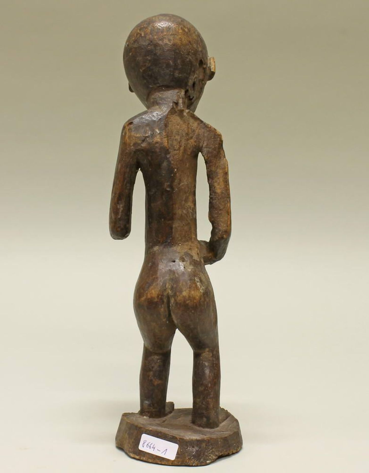 Reserve: 80 EUR        Figur, Holoholo, Kongo, Afrika, Holz, 34 cm hoch - Image 3 of 4