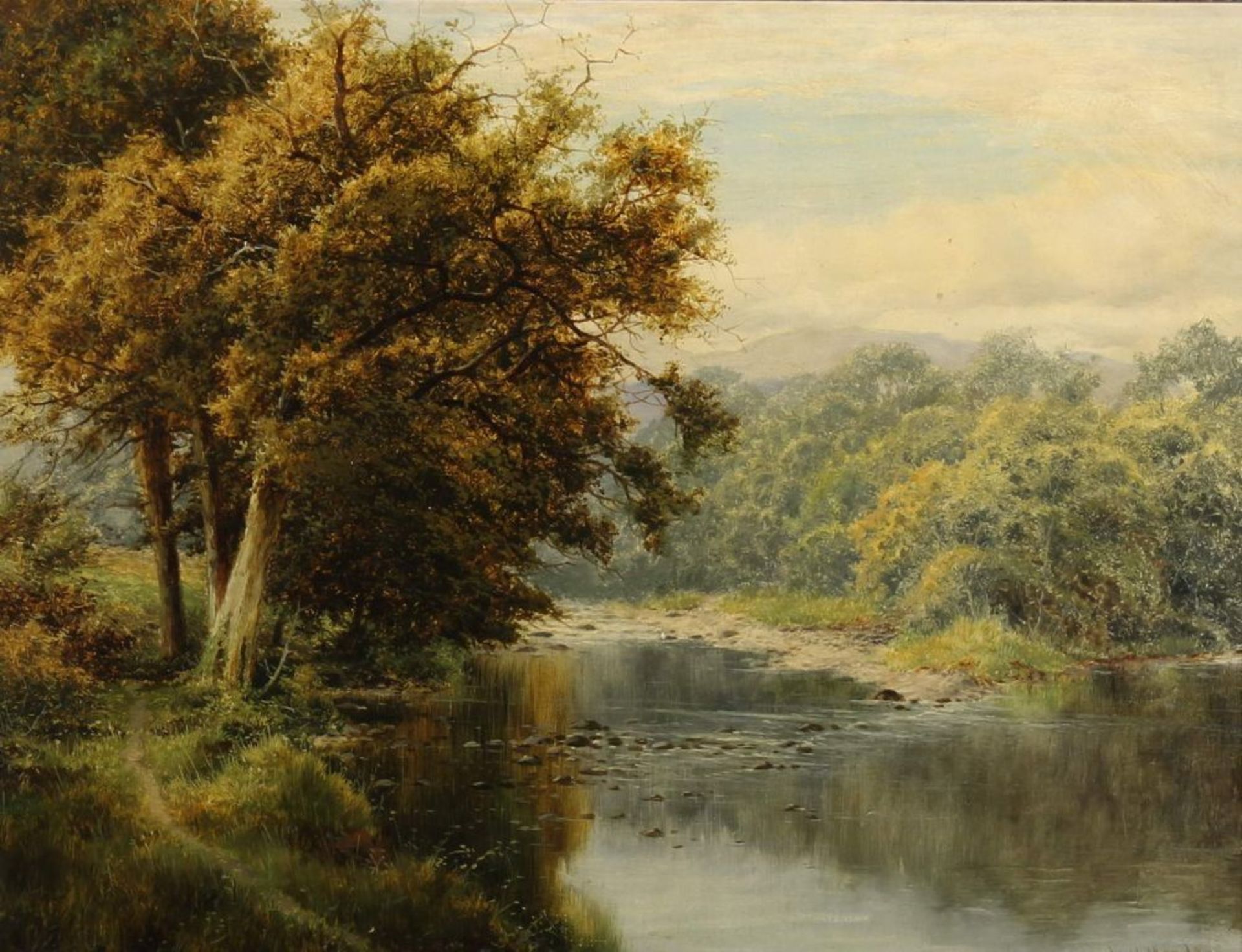 Reserve: 260 EUR        Mander, William Henry (1850 - 1922, in Birmingham tätiger Landschaftsmaler),