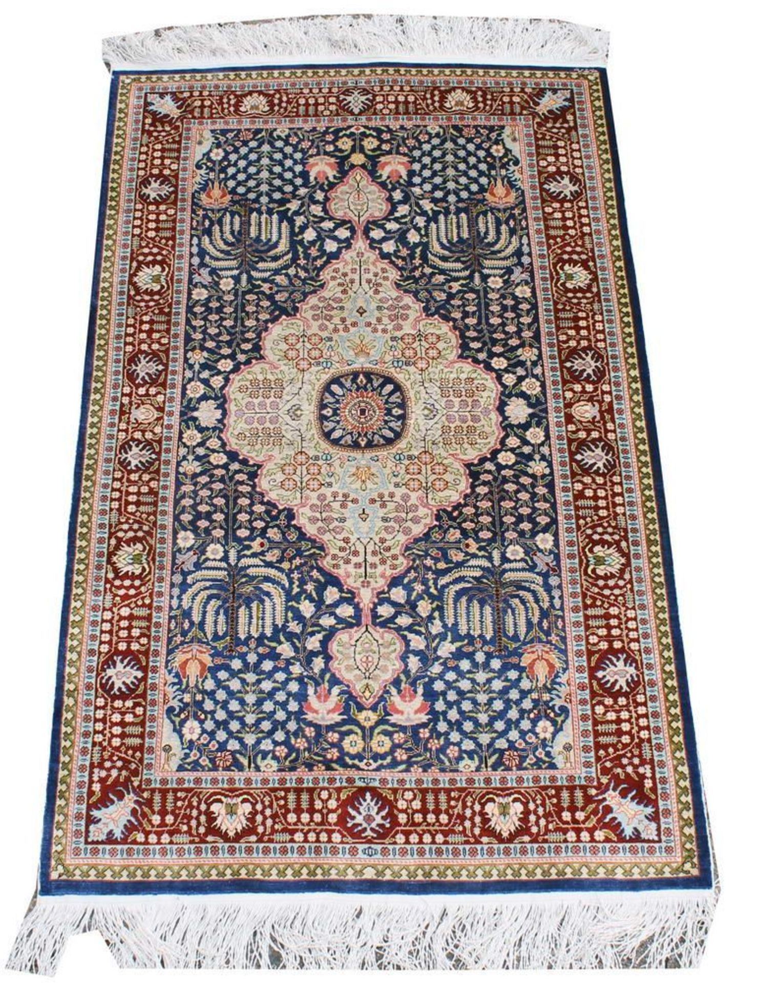 Reserve: 480 EUR        Hereke, Türkei, Seide, ca. 1.20 x 0.75 m - Image 2 of 8