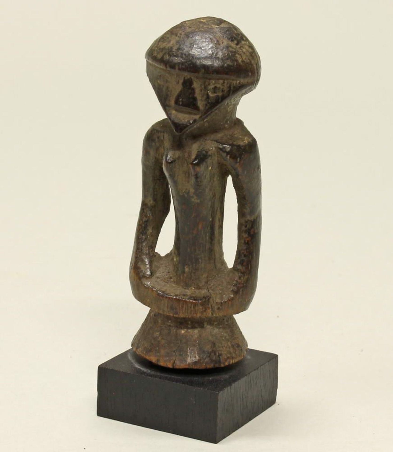 Reserve: 60 EUR        Halbfigur, Tschokwe, Kongo, Afrika, Holz, 10 cm hoch - Image 2 of 4