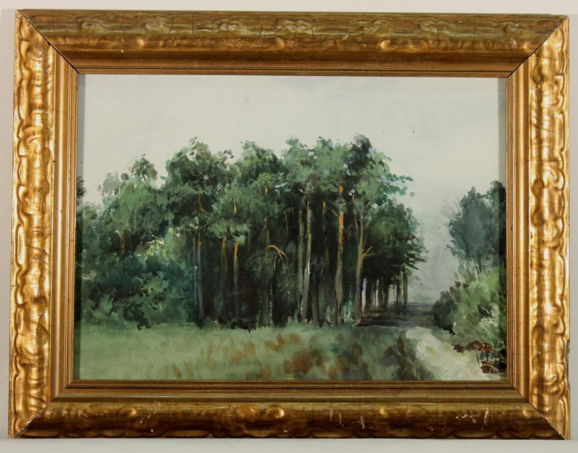 Reserve: 150 EUR        Berliner Künstler (um 1900), Aquarell, mit Gouache, "Märkischer - Image 3 of 4