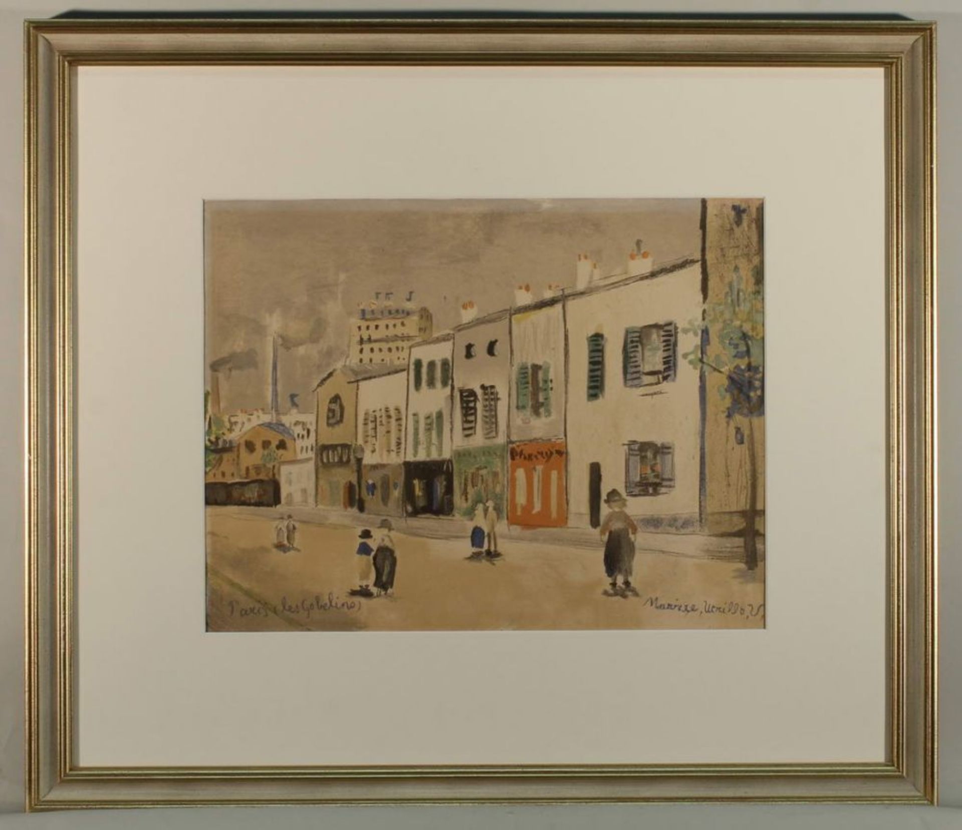 Reserve: 80 EUR        Utrillo, Maurice (1883 Paris - 1955 Dax), Farblithografie, "Paris, les - Image 4 of 6