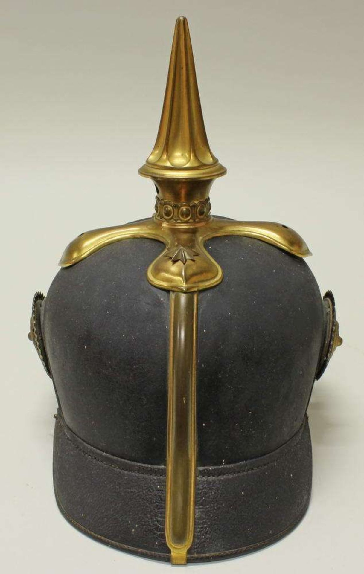 Reserve: 500 EUR        Helm eines bayerischen Reserveoffiziers, um 1910, Schild mit offener Krone - Image 8 of 10