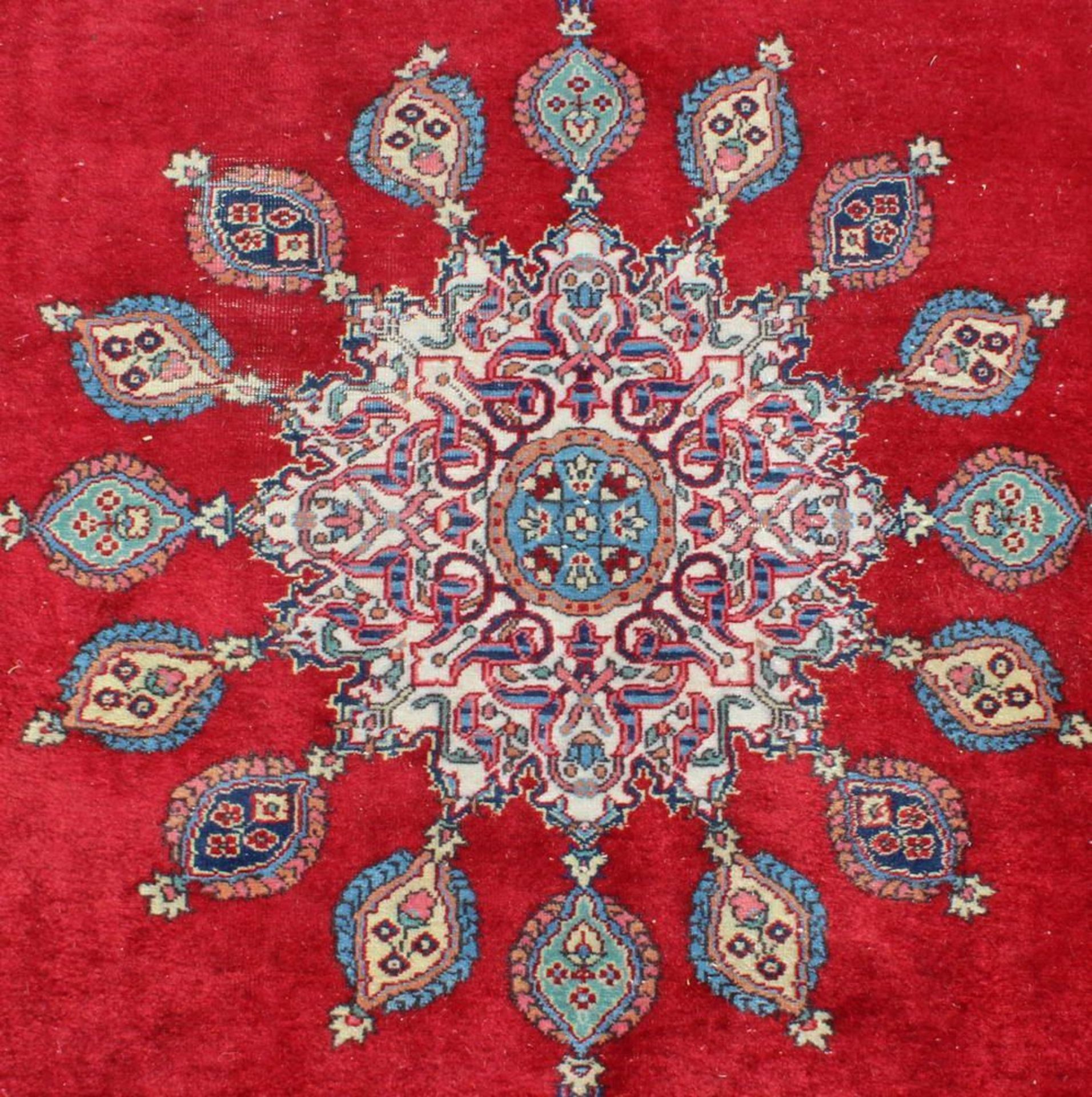 Reserve: 150 EUR        wohl Türkei, ca. 2.19 x 1.35 m, Flor teils reduziert - Image 3 of 8