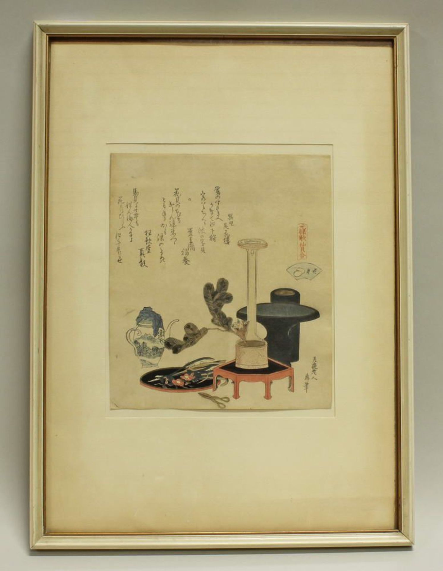 Reserve: 50 EUR        Farbholzschnitt, "Hanakai", Katsushika Hokusai (1760-1849), aus der Serie " - Image 4 of 10