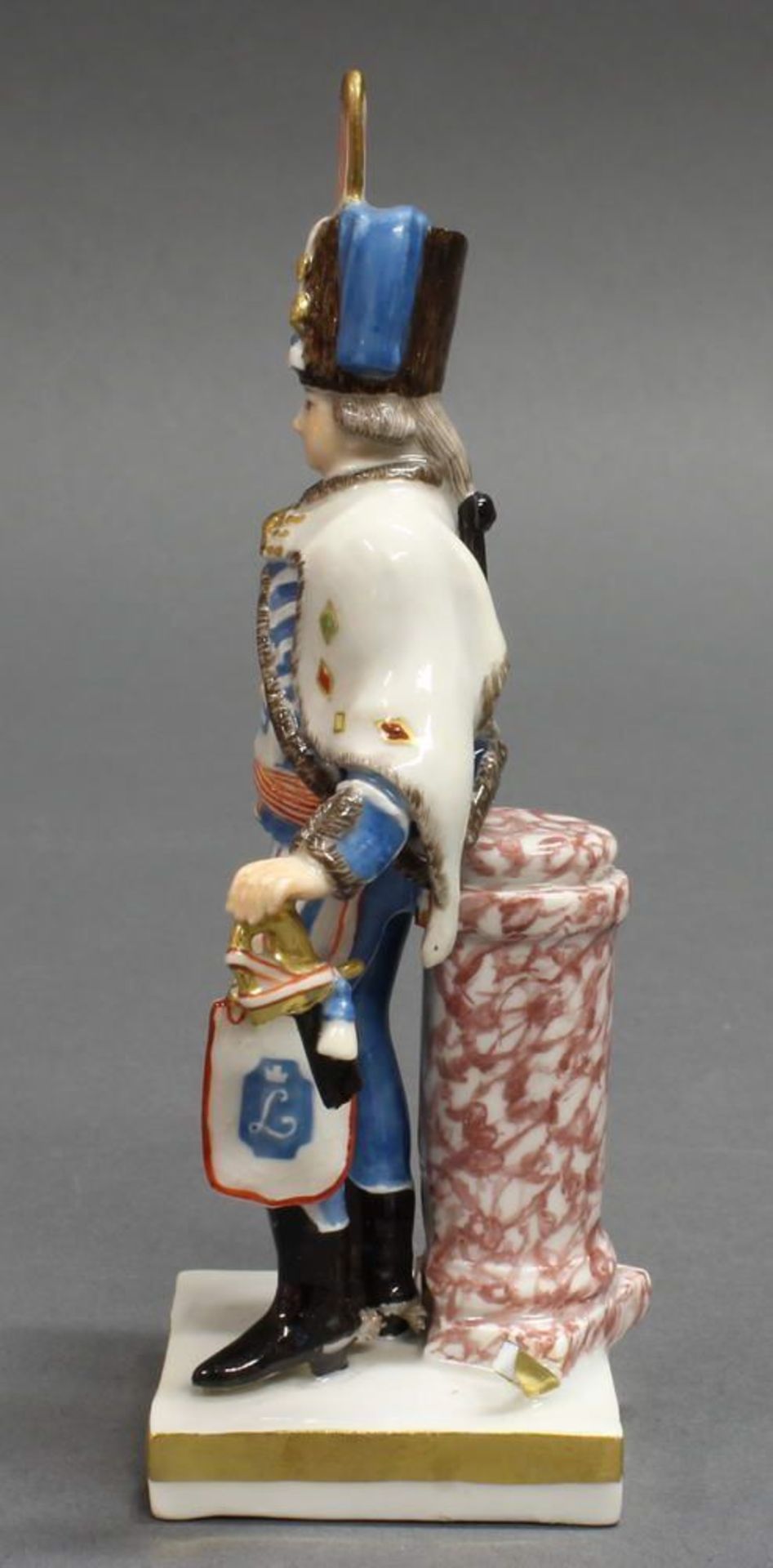 Reserve: 160 EUR        Porzellanfigur, "Ungarischer Gardist", Meissen, Schwertermarke, 1850-1924, - Image 4 of 8