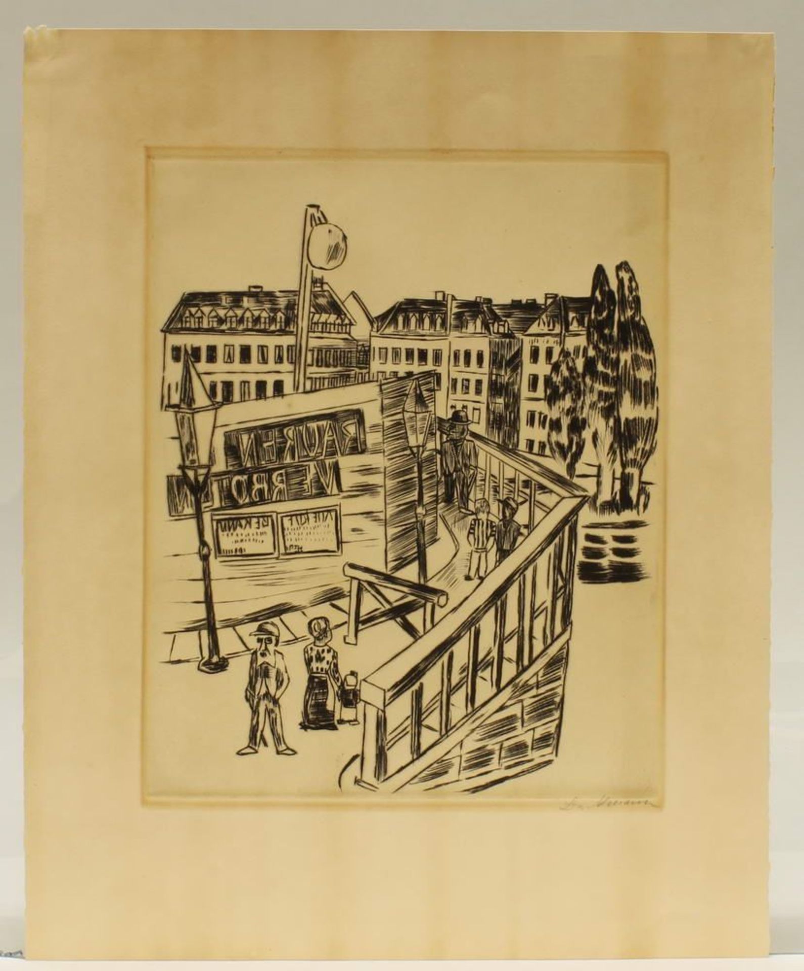 Reserve: 1900 EUR        Beckmann, Max (1884 Leipzig - 1950 New York, Studium an der KA Weimar, - Image 3 of 10