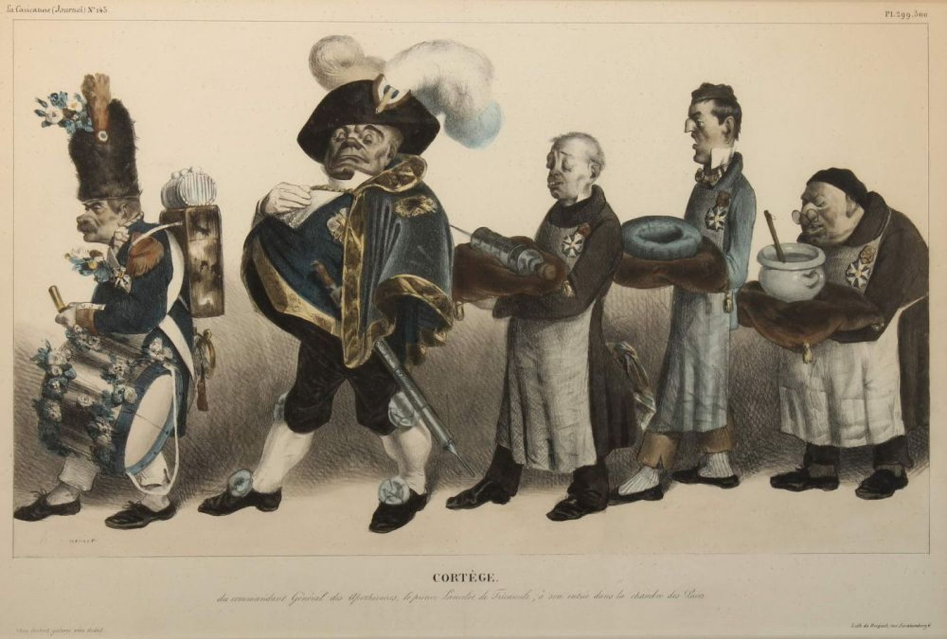 Reserve: 300 EUR        Daumier, Honoré (1808 Marseille - 1879 Valmondos, Maler, Bildhauer und - Image 2 of 4