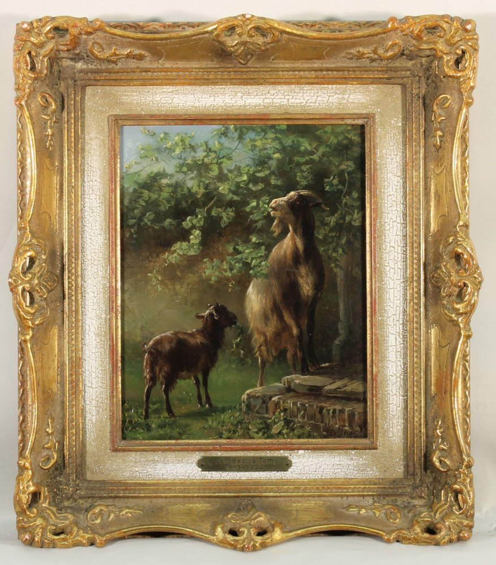 Reserve: 720 EUR        Tom, Jan Bediis (1813 Boskoop - 1894 Leiden, Schüler von A. Schelfhout, - Image 3 of 6