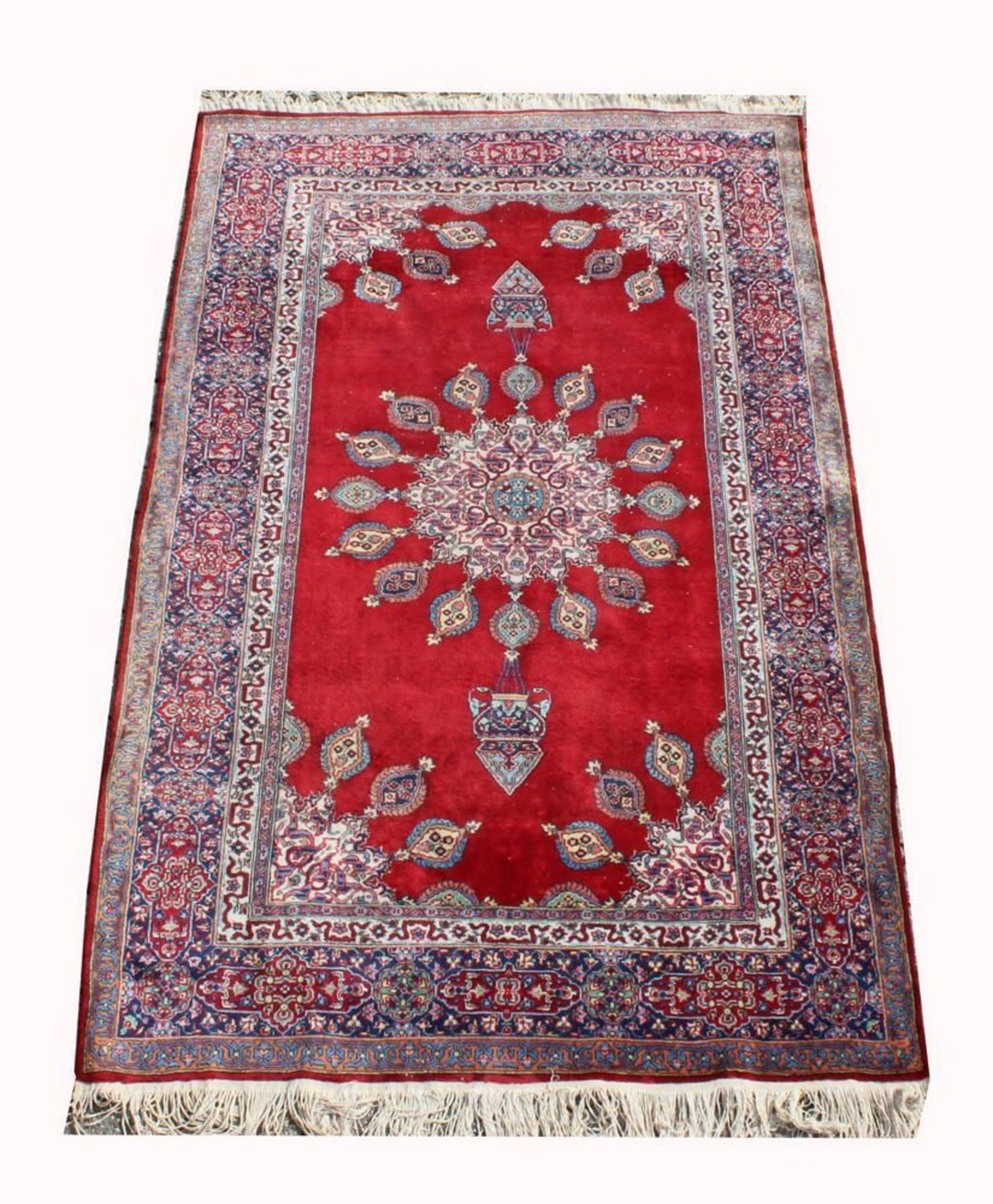 Reserve: 150 EUR        wohl Türkei, ca. 2.19 x 1.35 m, Flor teils reduziert - Image 2 of 8