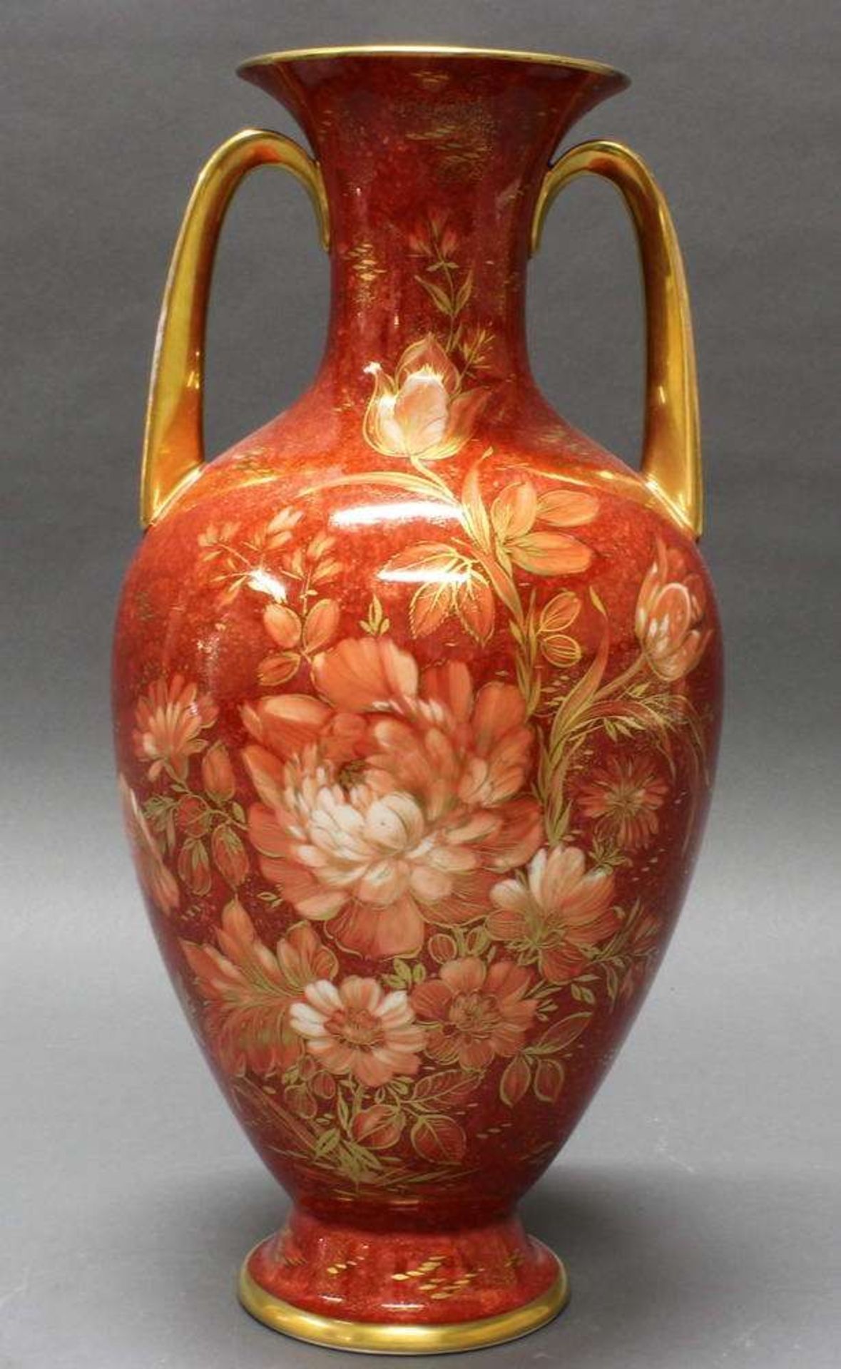 Reserve: 150 EUR        Vase, Rosenthal, Dekor Zaubergarten, Amphora-Form, 41.5 cm hoch