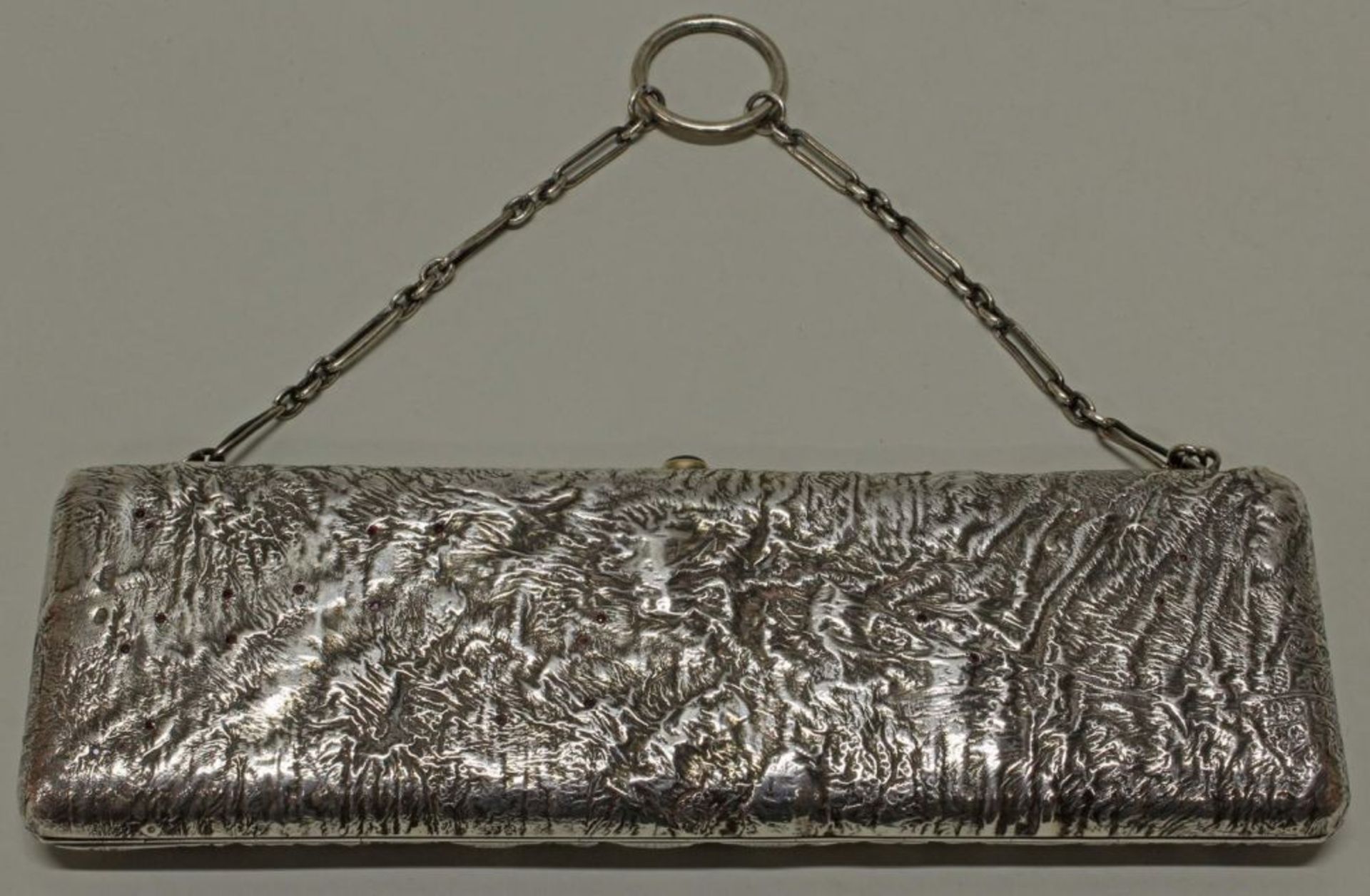 Reserve: 300 EUR        Tasche, Silber 84er, Russland, 1908-1917, strukturiert, eine Seite mit - Image 4 of 8