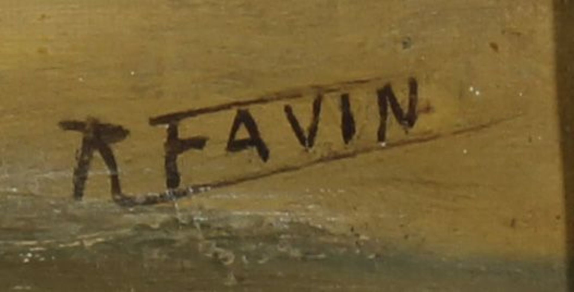 Reserve: 180 EUR        Favin, Rogier (geb. 1880), "Sommerblumenstrauß in Vase", Öl auf Leinwand, - Image 5 of 8