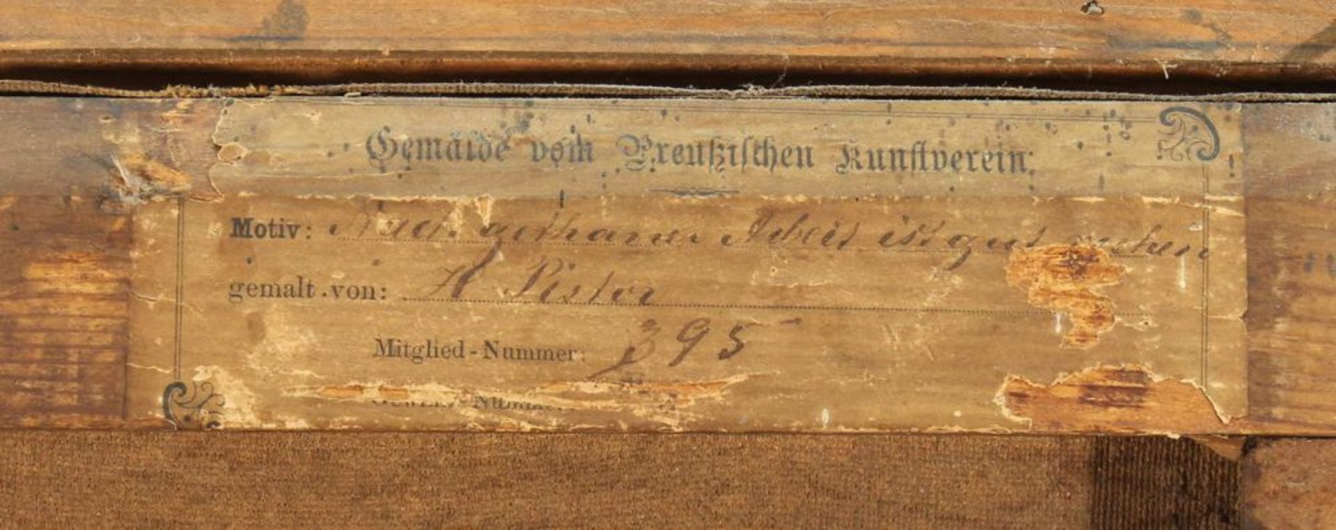 Reserve: 600 EUR        Pistor, Hermann (geb. 1832 Neustrelitz, Studium in Dresden und Frankfurt - Image 11 of 12