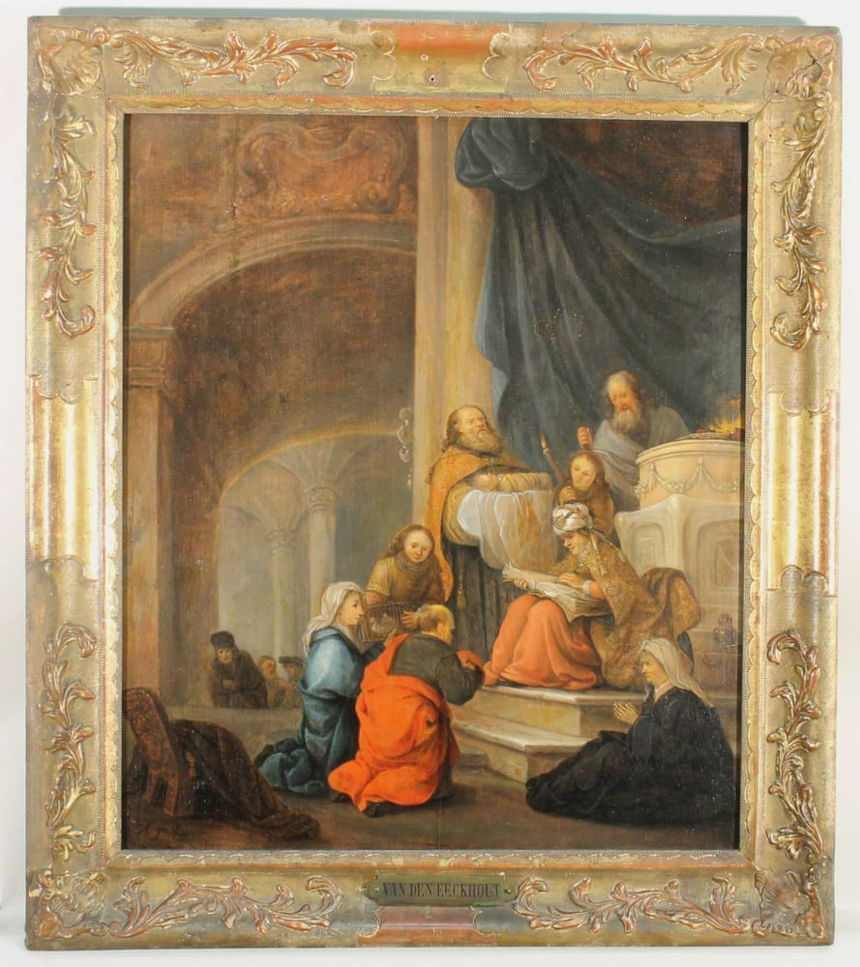 Reserve: 960 EUR        Gael, Adriaen II (ca. 1620 - 1665, Haarlemer Meister), "Darbringung im - Image 3 of 8