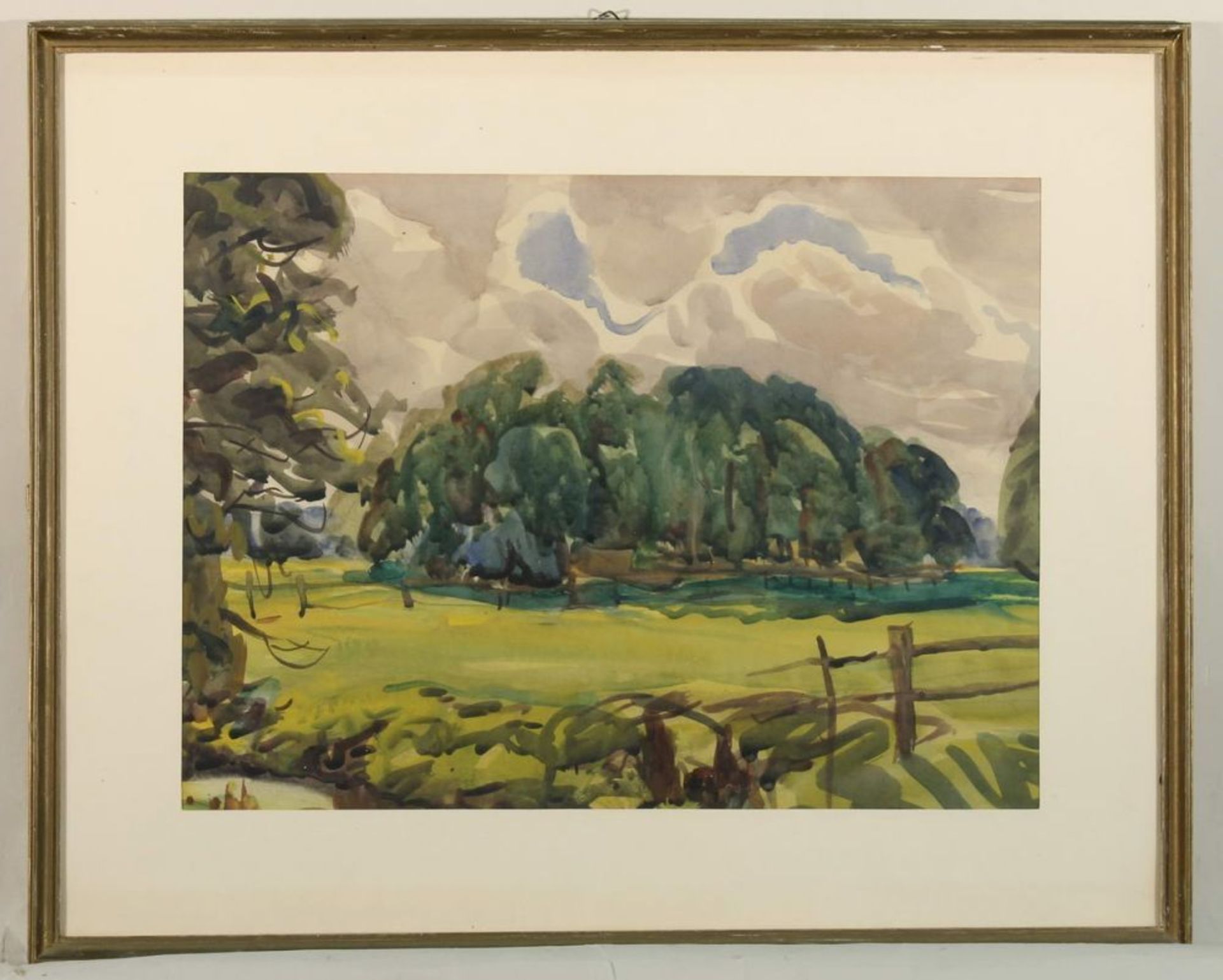 Reserve: 120 EUR        Hänsch, Johannes (1875 Berlin - 1945 ebda.), 2 Aquarelle, "Landschaften", - Image 8 of 14