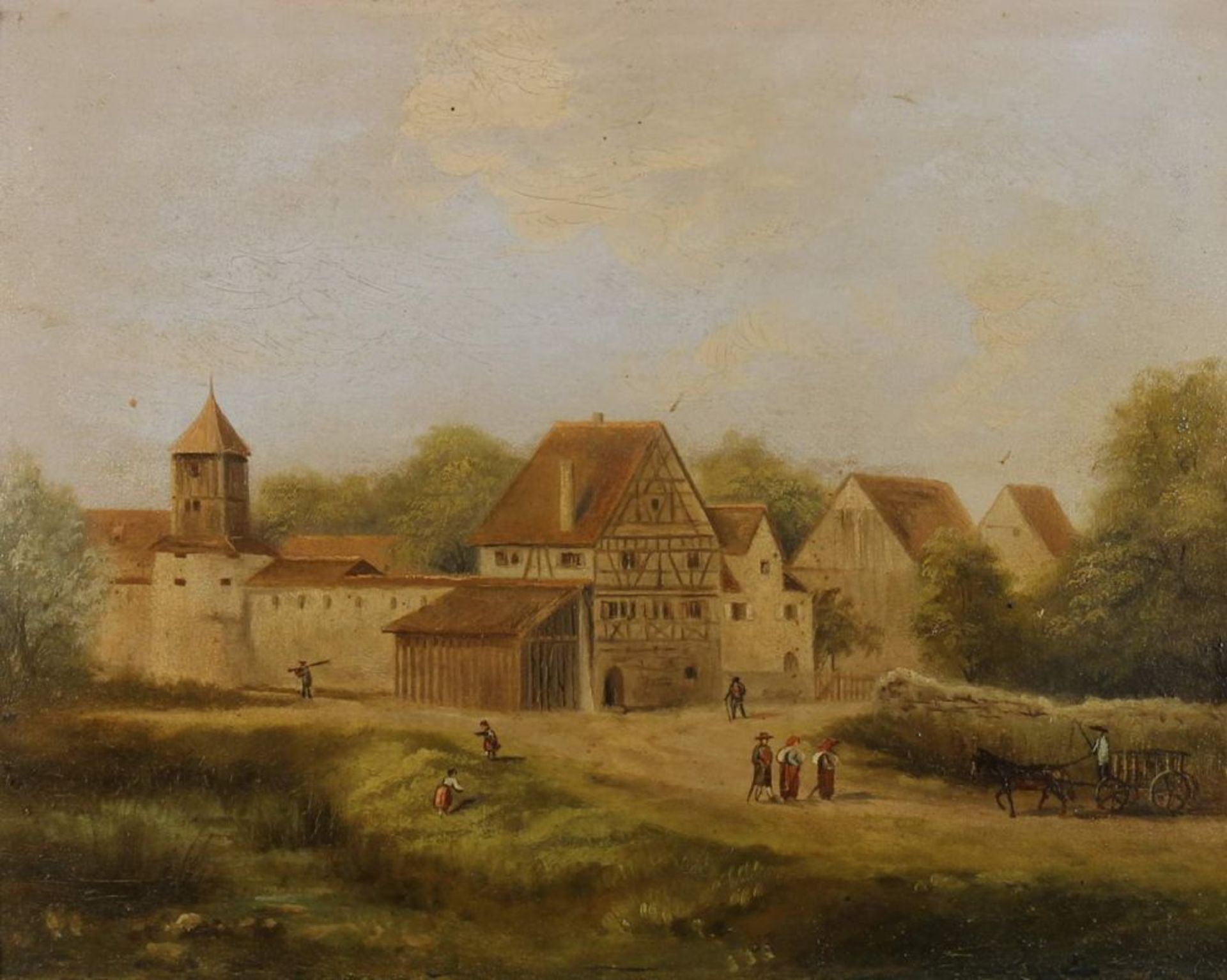 Reserve: 200 EUR        Ditz, Albert (1835 - 1911), womöglich, 4 kleine Gemälde, "Stadtmotive ( - Image 10 of 20