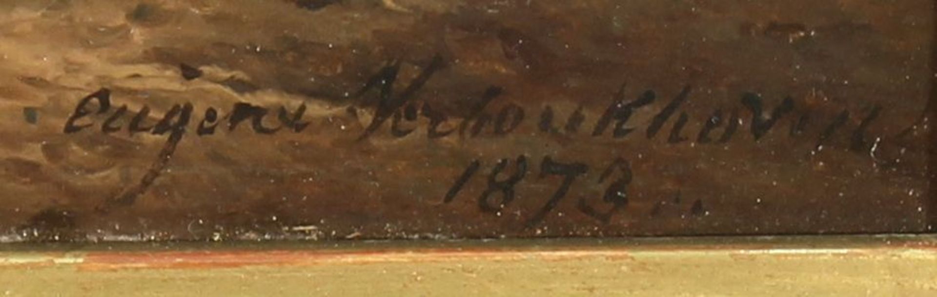 Reserve: 1200 EUR        Verboeckhoven, Eugène (1799 Warneton/Westflandern - 1881 Brüssel, Schüler - Image 5 of 8