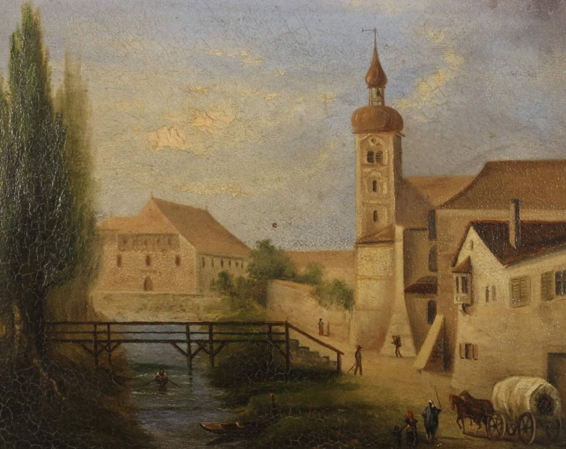 Reserve: 200 EUR        Ditz, Albert (1835 - 1911), womöglich, 4 kleine Gemälde, "Stadtmotive ( - Image 16 of 20