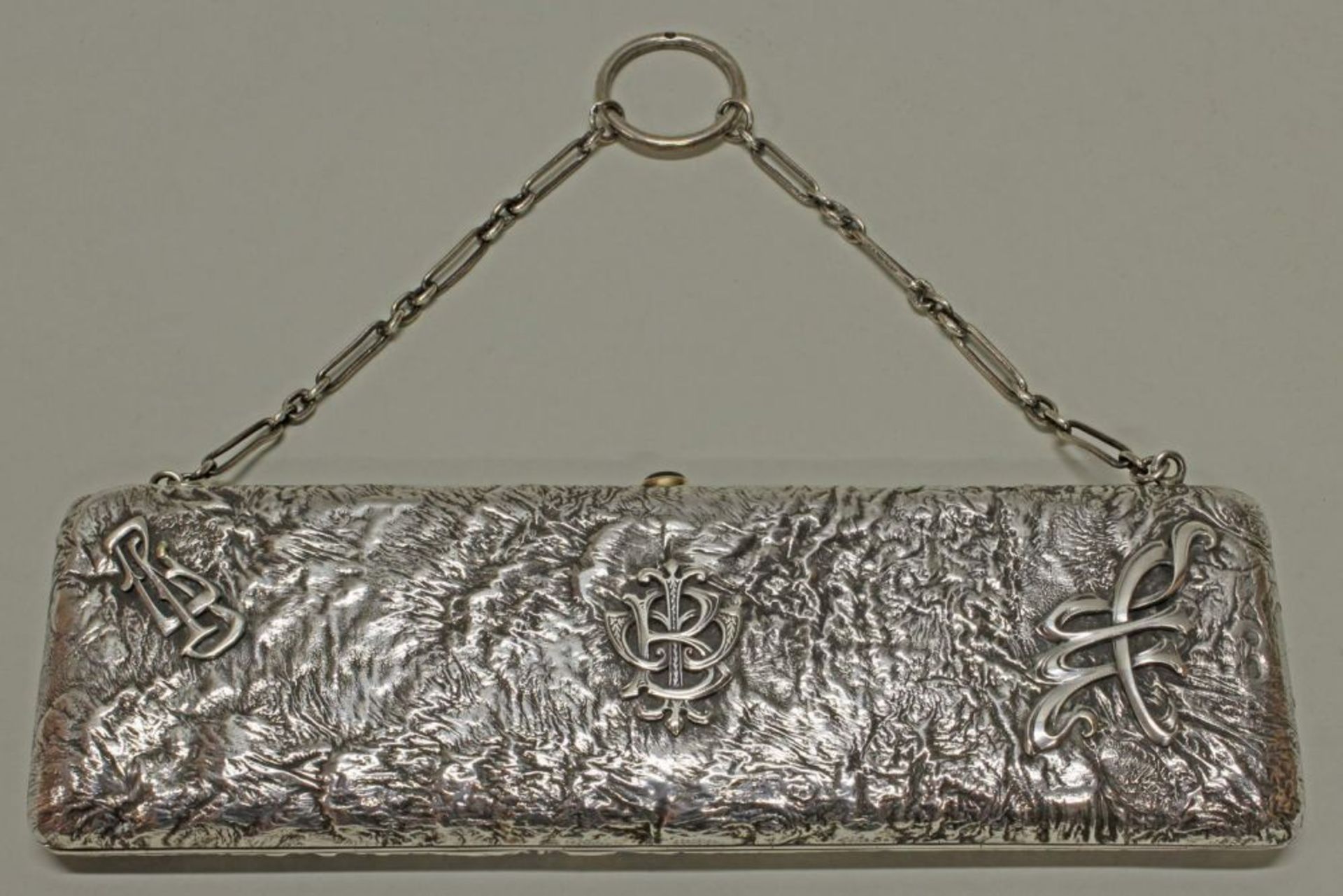 Reserve: 300 EUR        Tasche, Silber 84er, Russland, 1908-1917, strukturiert, eine Seite mit - Image 2 of 8