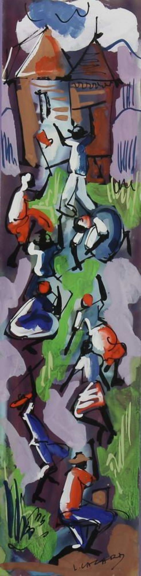 Reserve: 120 EUR        Lazard, Luckner (1928 - 1998,  studierte am "Centre of Art" bei Dewitt - Image 8 of 8