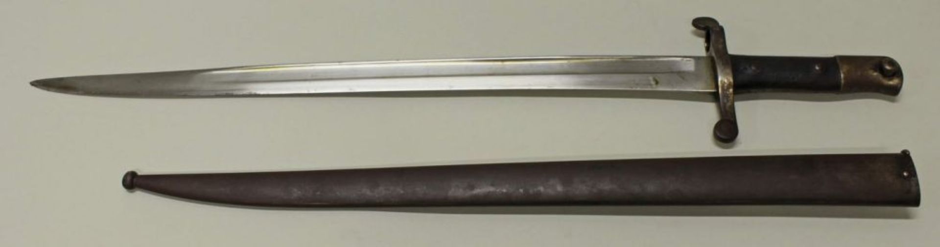 Reserve: 80 EUR        Bajonett, für Kropatschek/Steyr Gewehr M 1886, auf Klingenrücken Gravur: 1886 - Image 2 of 6