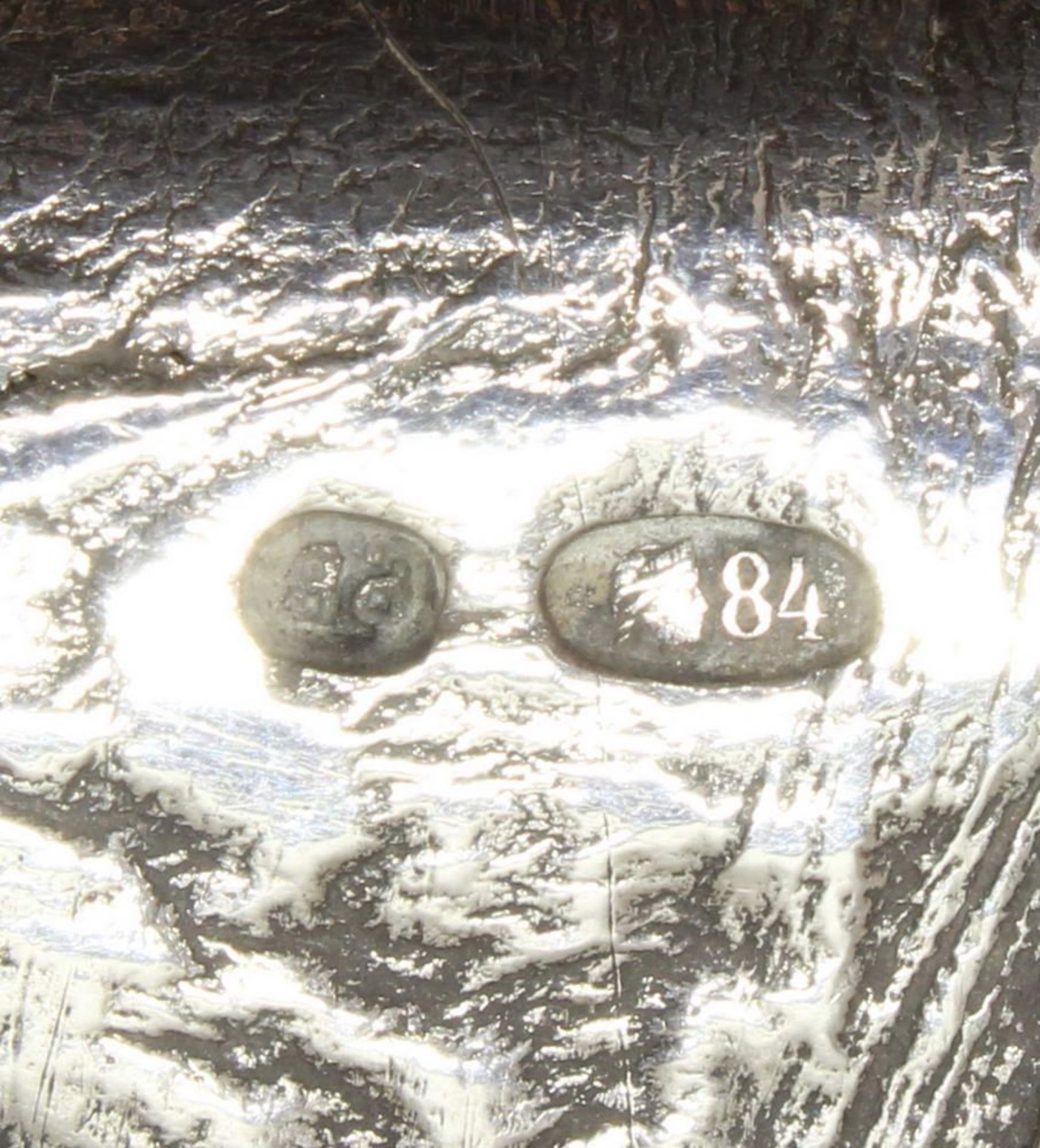 Reserve: 300 EUR        Tasche, Silber 84er, Russland, 1908-1917, strukturiert, eine Seite mit - Image 7 of 8