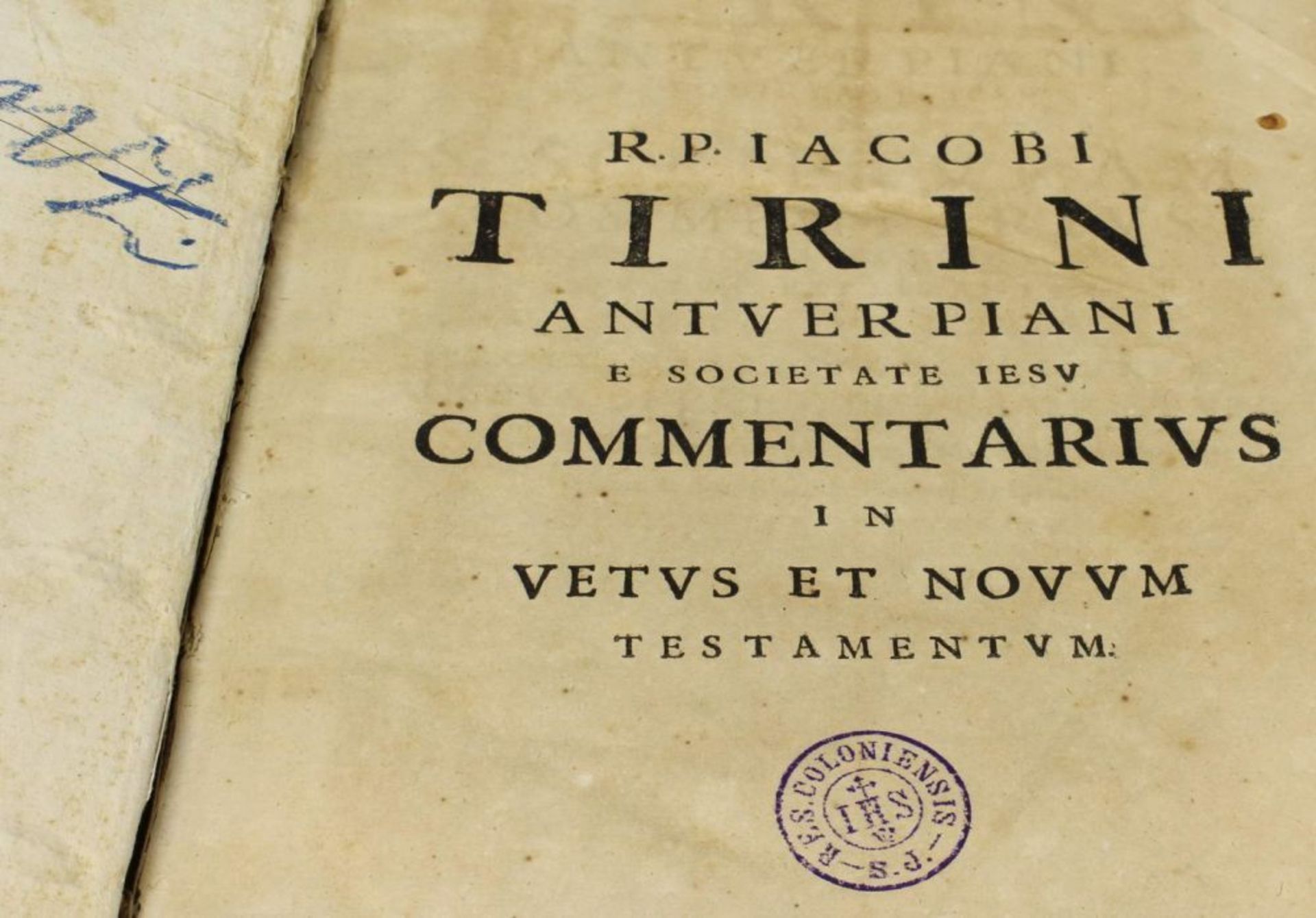 Reserve: 80 EUR        Jakob Tirin: "S. Scripturam Commentarius Duobus Tomis comprehensus", - Image 3 of 6