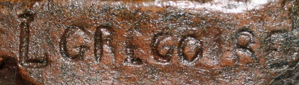 Reserve: 1800 EUR        Bronze, braun patiniert, "Fall of Carthage", Punic War, bezeichnet auf - Image 9 of 10