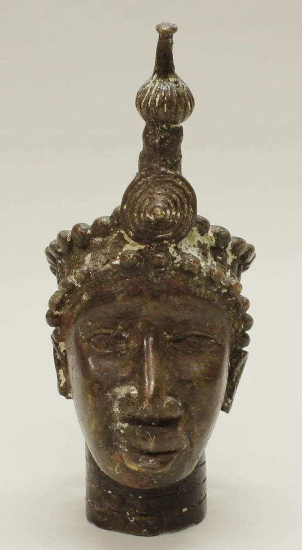 Reserve: 130 EUR        Bronzekopf, Ife, Benin, Afrika, 21 cm hoch - Image 2 of 6