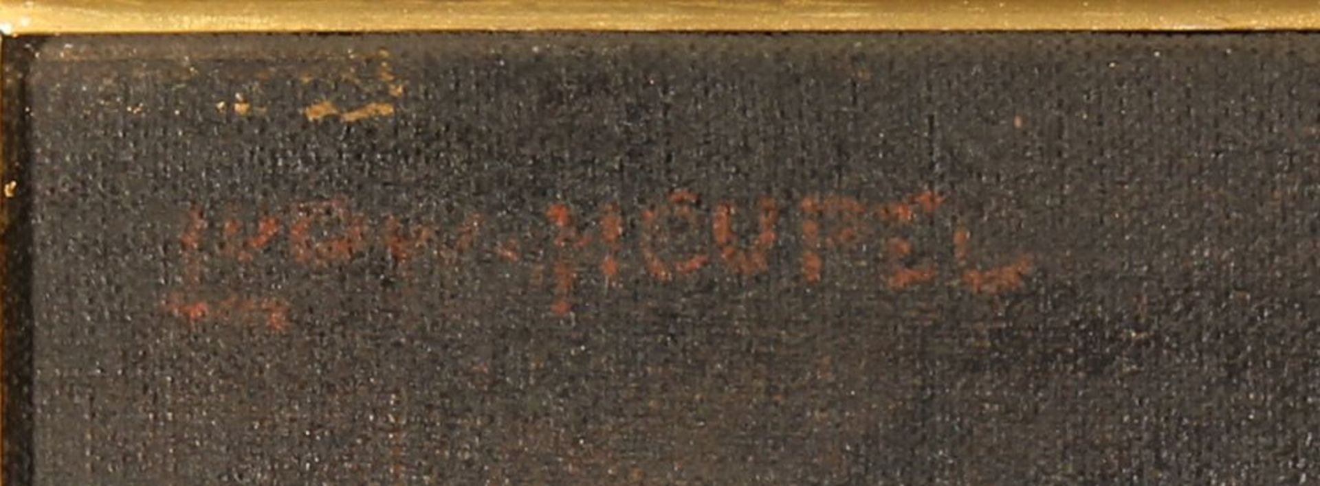 Reserve: 160 EUR        Prunkrahmen, 19. Jh., mit Gemälde, "Damenbildnis", Öl auf Leinwand, signiert - Image 5 of 8