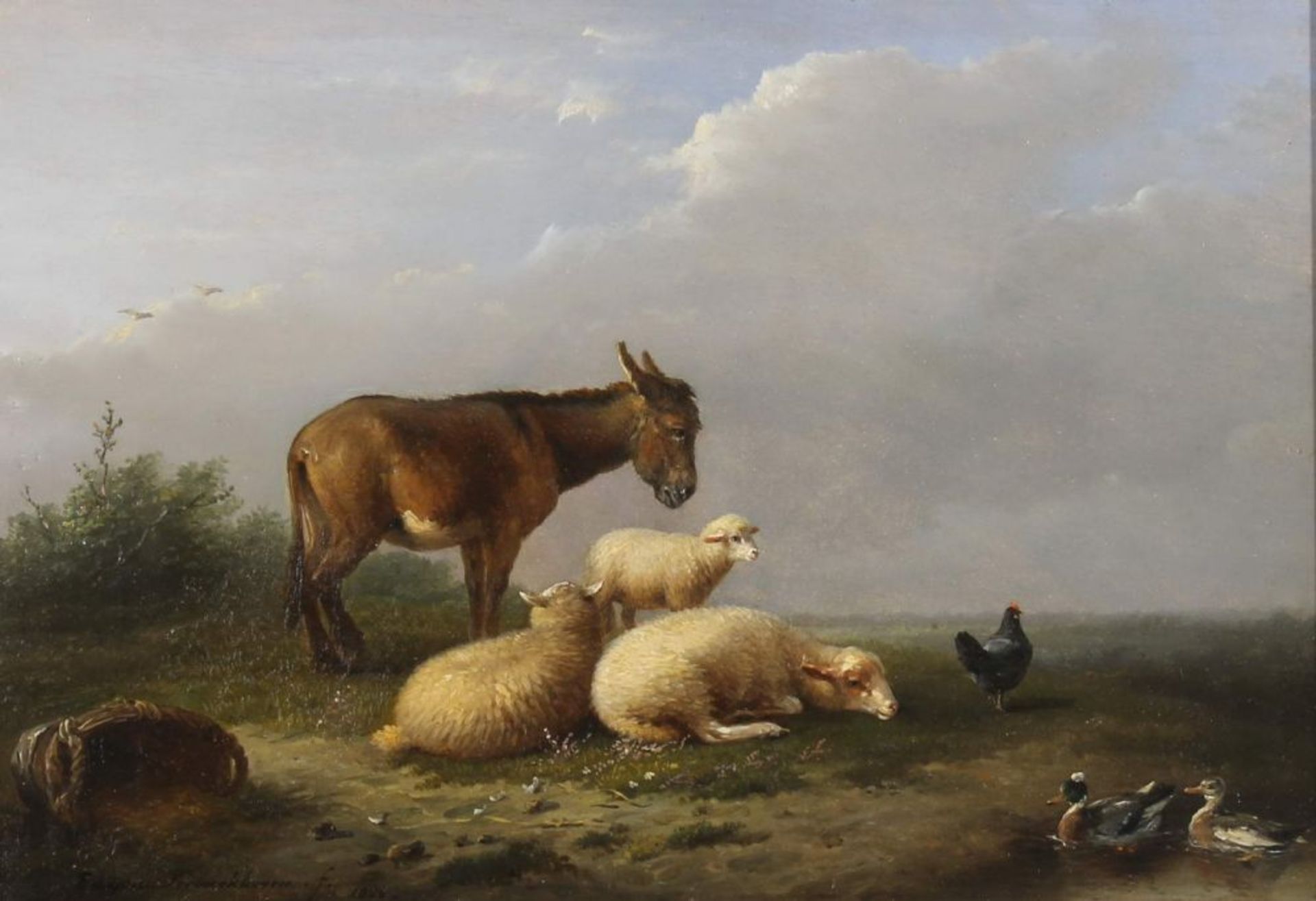 Reserve: 1800 EUR        Verboeckhoven, Eugène (1799 Warneton/Westflandern - 1881 Brüssel, Schüler