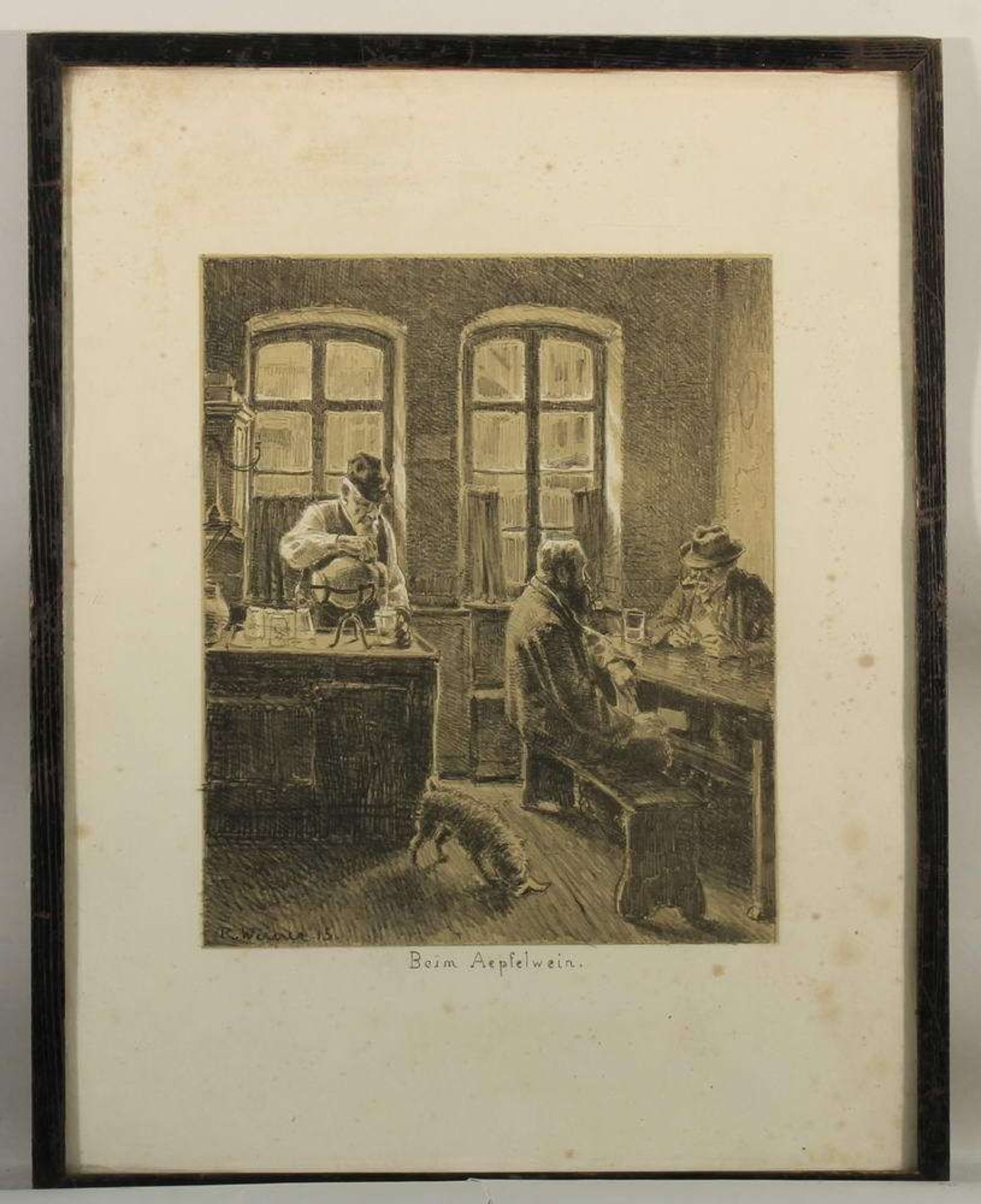 Reserve: 80 EUR        Werner, Rudolf (1893 - 1957), Konvolut, 6 Lithografien und 4 Radierungen, " - Image 2 of 12