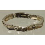 Reserve: 120 EUR        Armband, gepunzt Lapponia (Finnland), Silber 925, 38 g